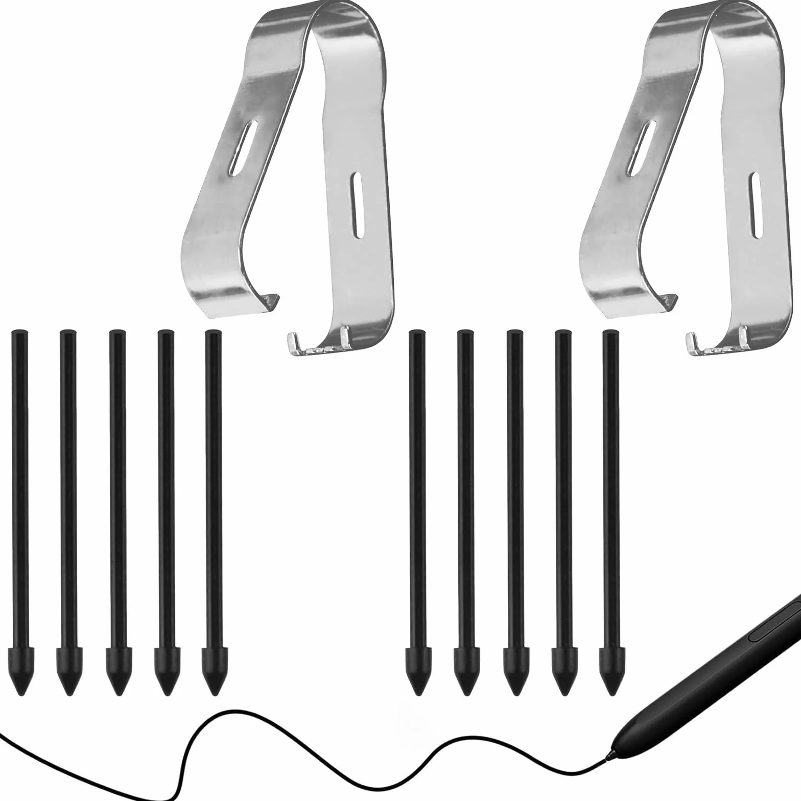Punte di ricambio per pennino stilo Samsung, compatibili Galaxy Tab S9/S8/S7/S6 Lite/S6, Note20/Note10, S22 Ultra/S23 Ultra