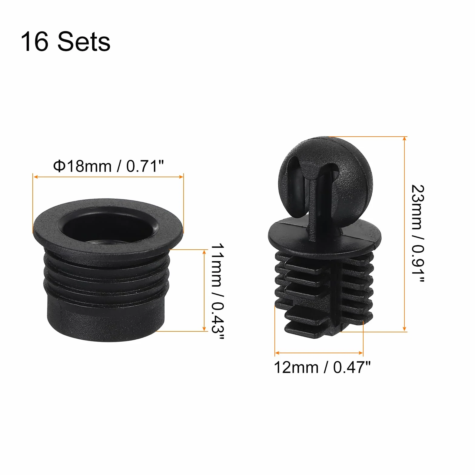 QUARKZMAN Griglia Altoparlante in Plastica a Sfera 12mm 16pz