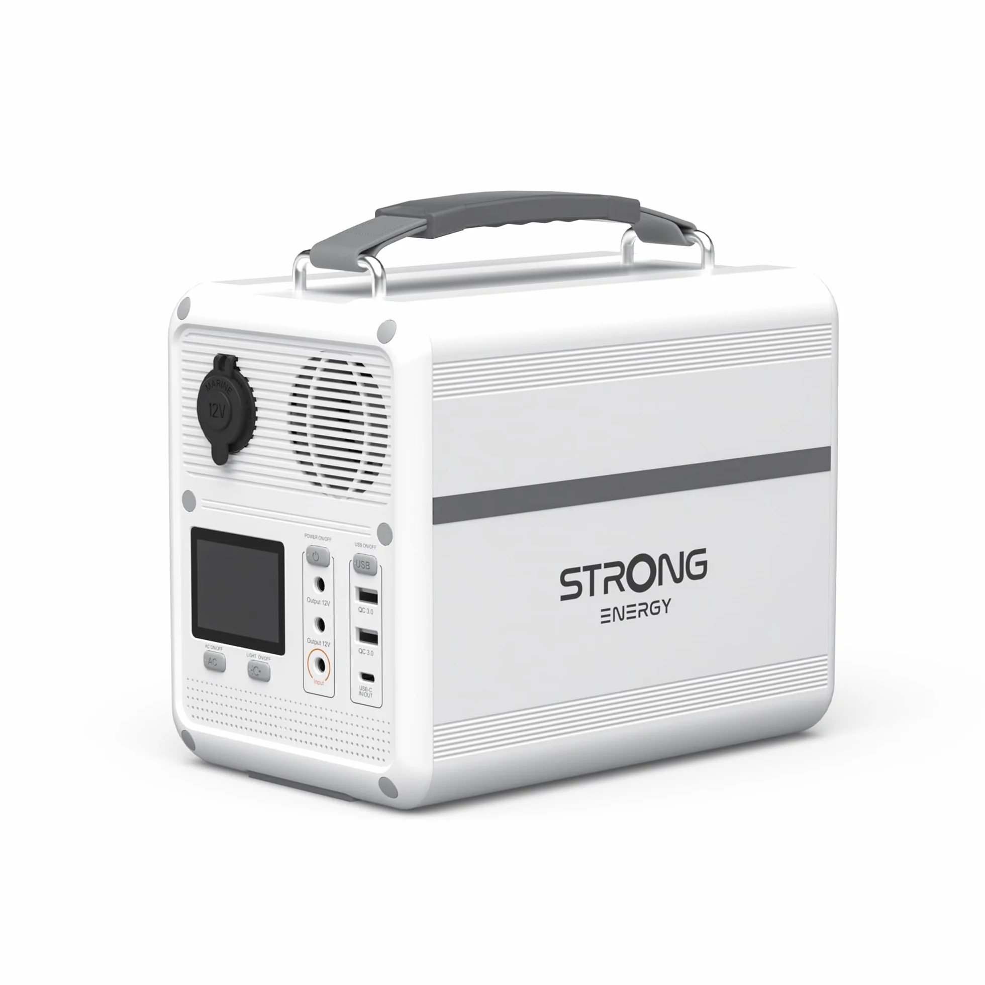 STRONG P500 Stazione Elettrica Portatile, Batteria LFP 460,8Wh, Generatore Solare 500W Peak, Ricarica Solare/DC/Auto, Tecnologia MPPT, Protezione BMS, QC3.0+PD100W per Campeggio, Viaggi ed Emergenze