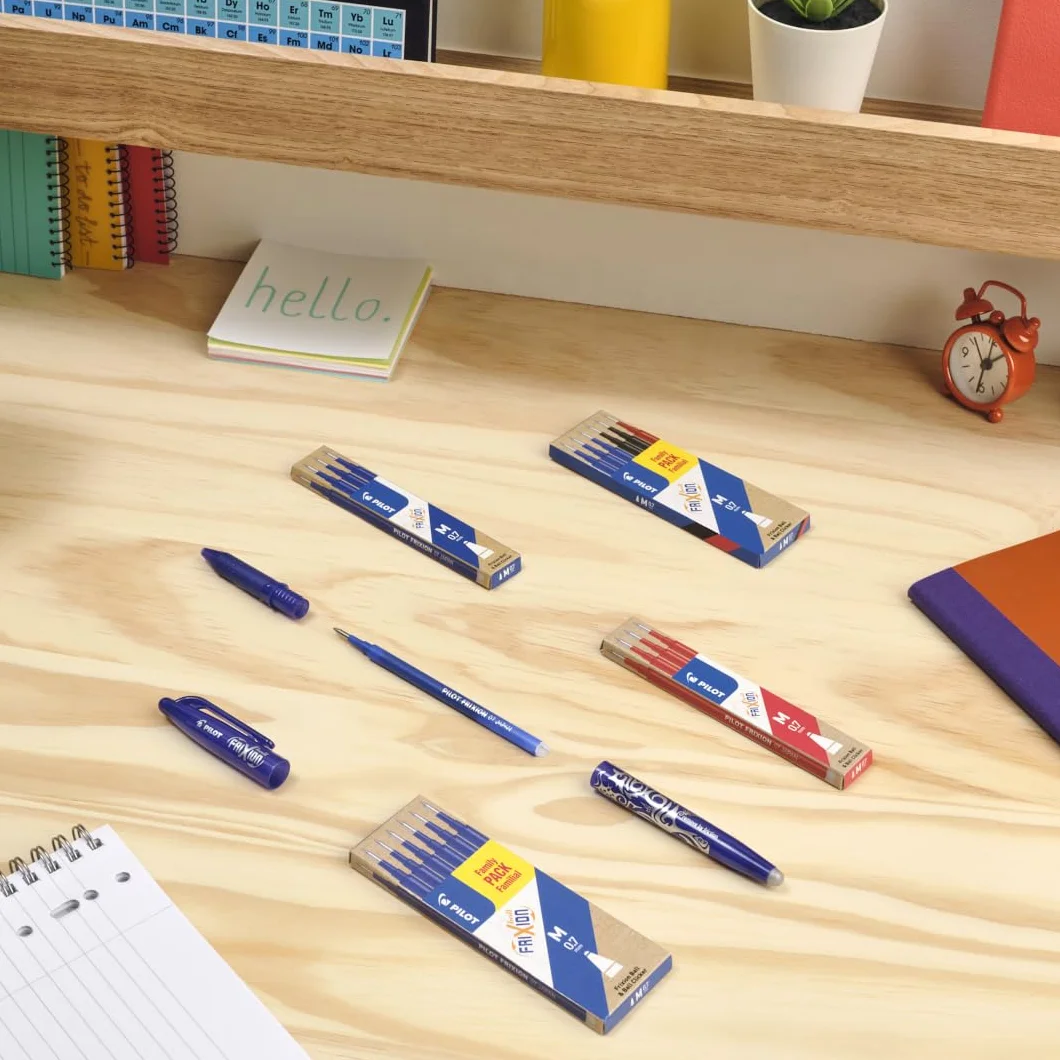 PILOT FriXion Ball 07 Penna a Inchiostro Termico Cancellabile Ricaricabile Blu Punta Media Set con Ricariche