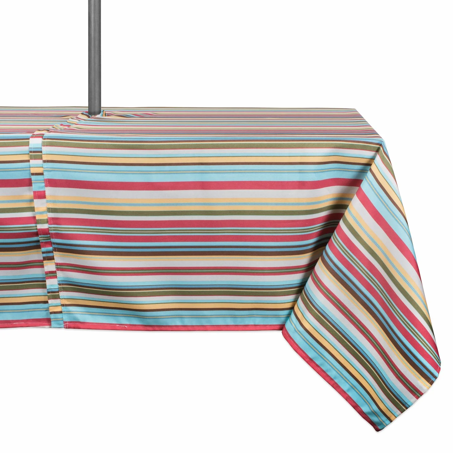 Tovaglia estiva per esterni 152,4 x 213,4 cm con cerniera a righe