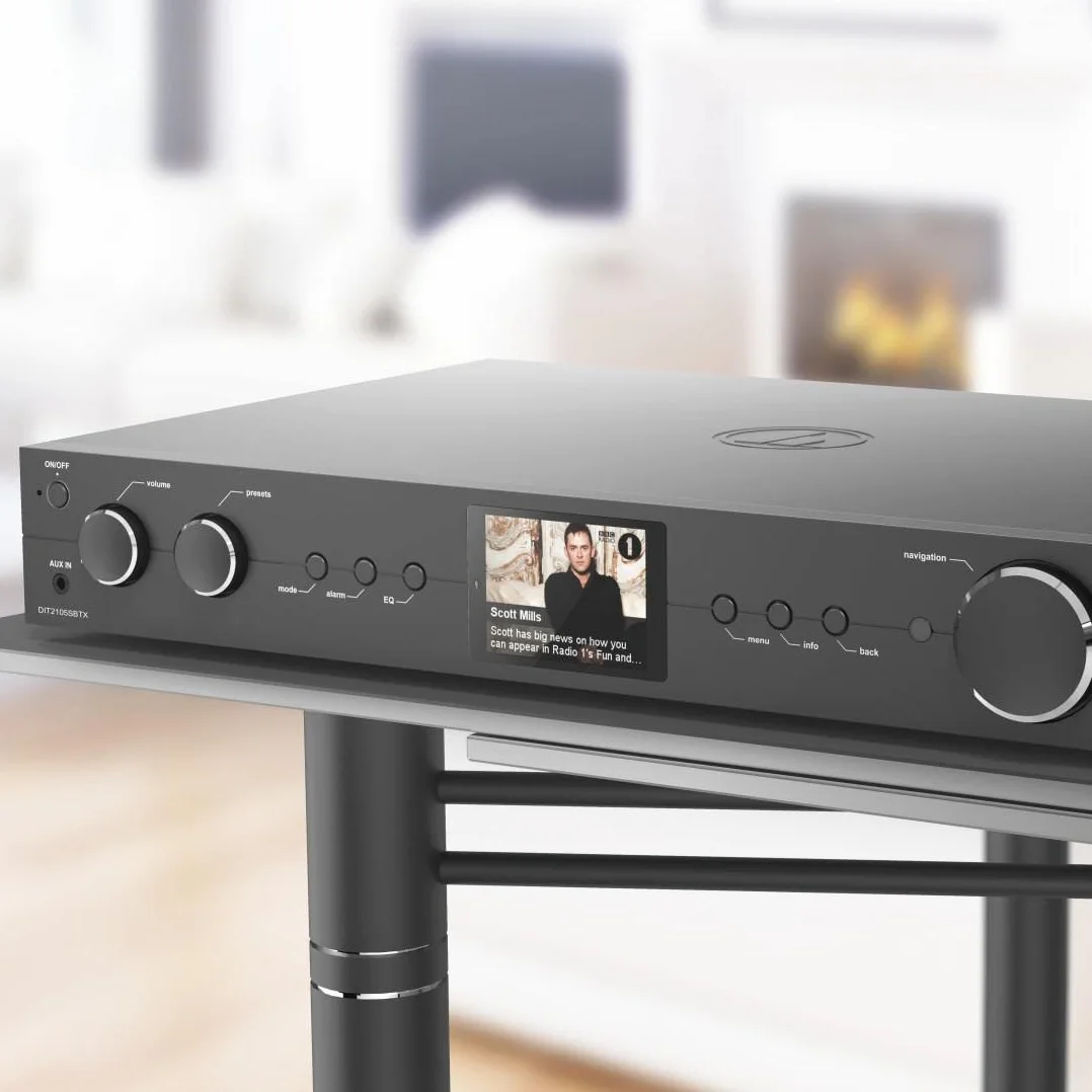 Hama Tuner DIT2105SBTX Hi-Fi DAB DAB+ FM Internet Radio Bluetooth RX/TX czarny