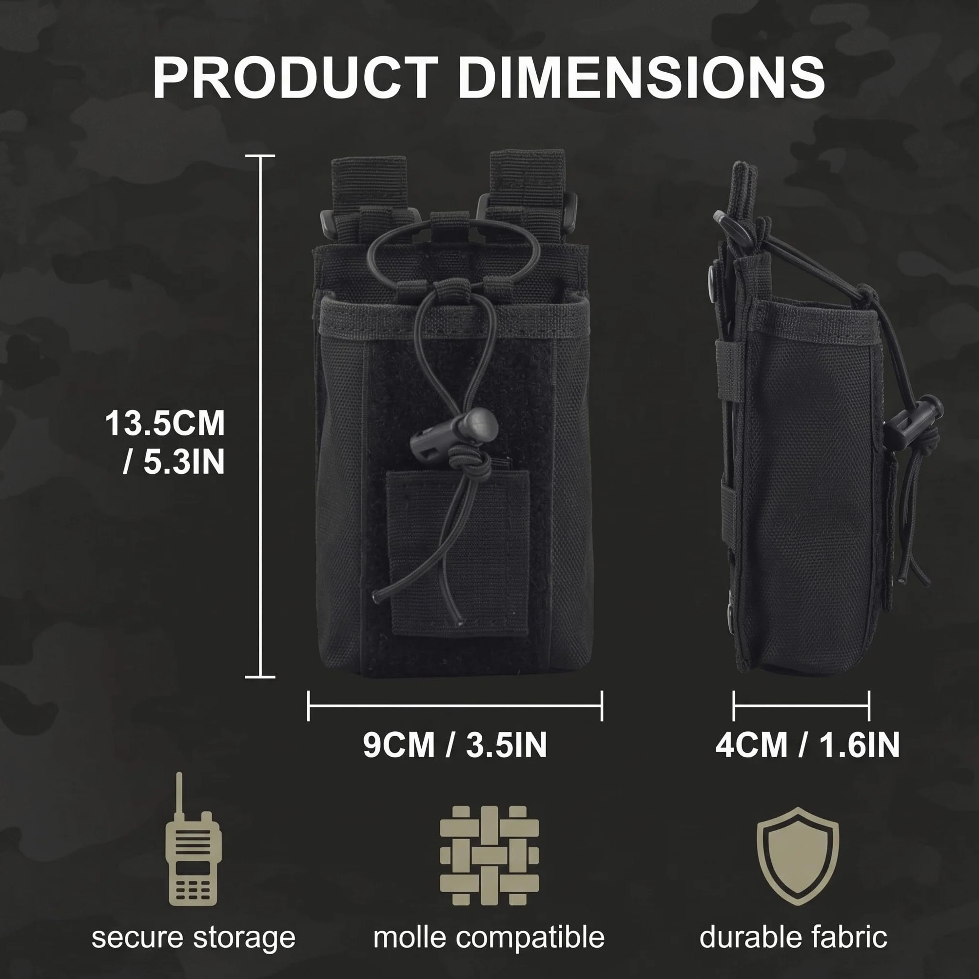 Porta Radio Da Cinturone Molle Custodie Per Walkie-talkie