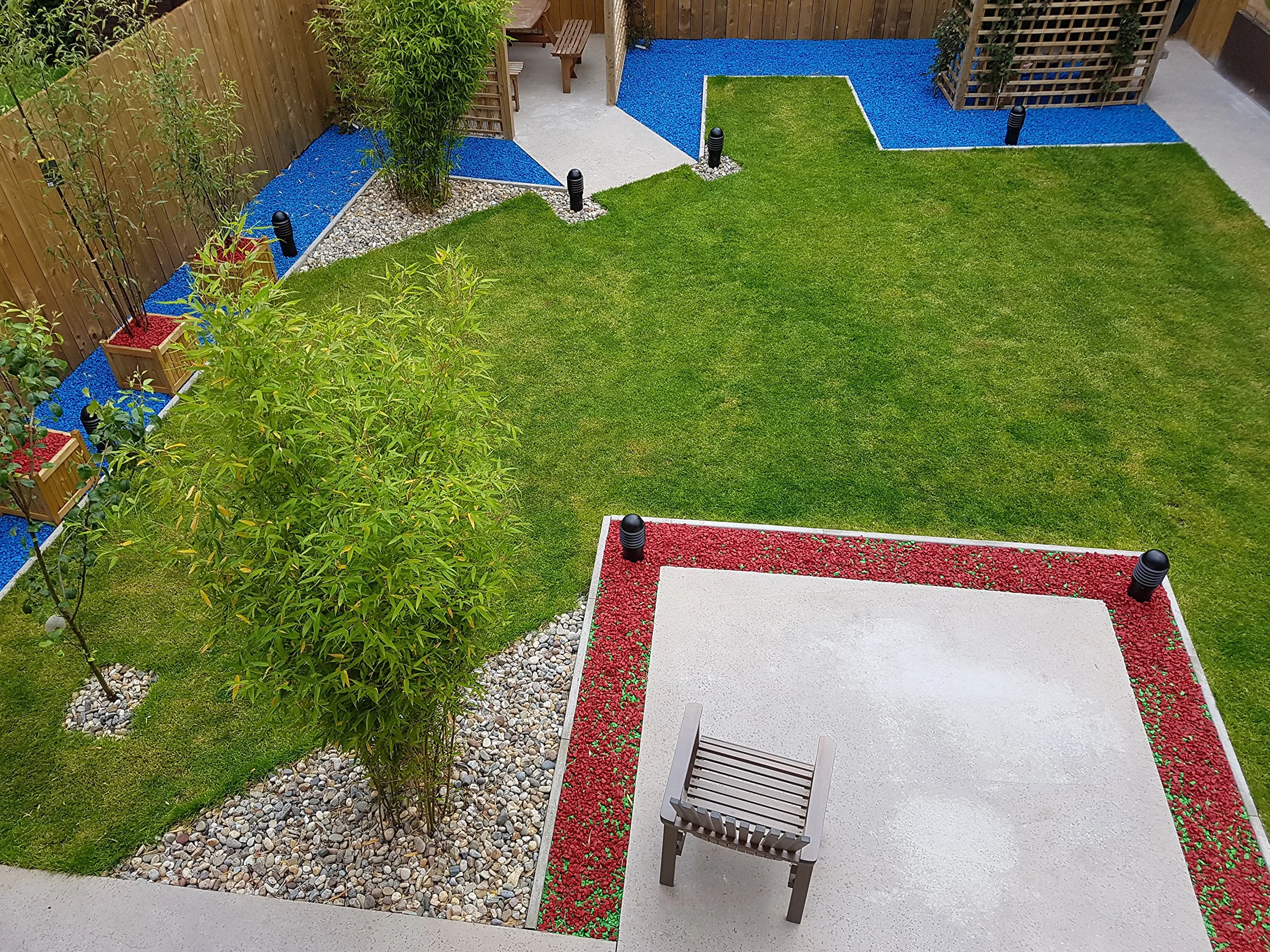 RockinColour Azure Blue Pietre Decorative da Giardino. 20mm. 14-15 kg