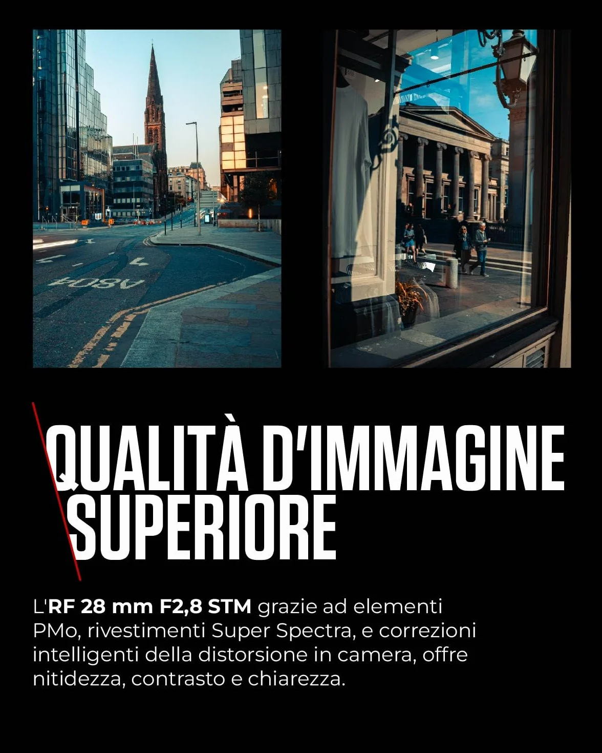 Canon Obiettivo RF 28mm F2.8 STM Pancake Full Frame Grandangolare per EOS R