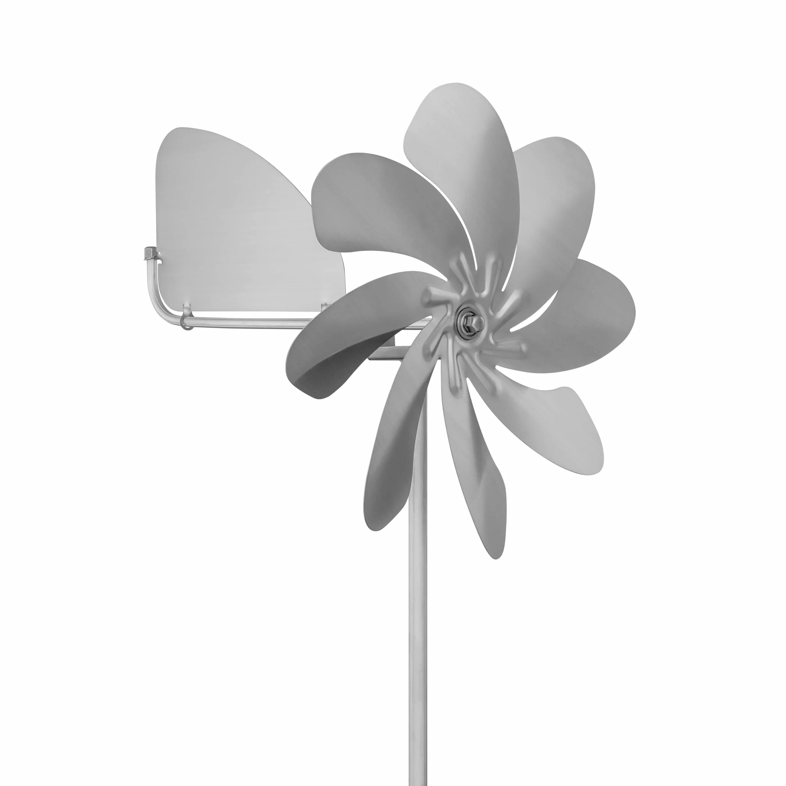 Skarat Speedy28 Plus - Mulino a vento in acciaio inox (diametro del rotore di 28 cm), cuscinetti a sfera, con banderuola (girevole a 360°), prodotto in Germania