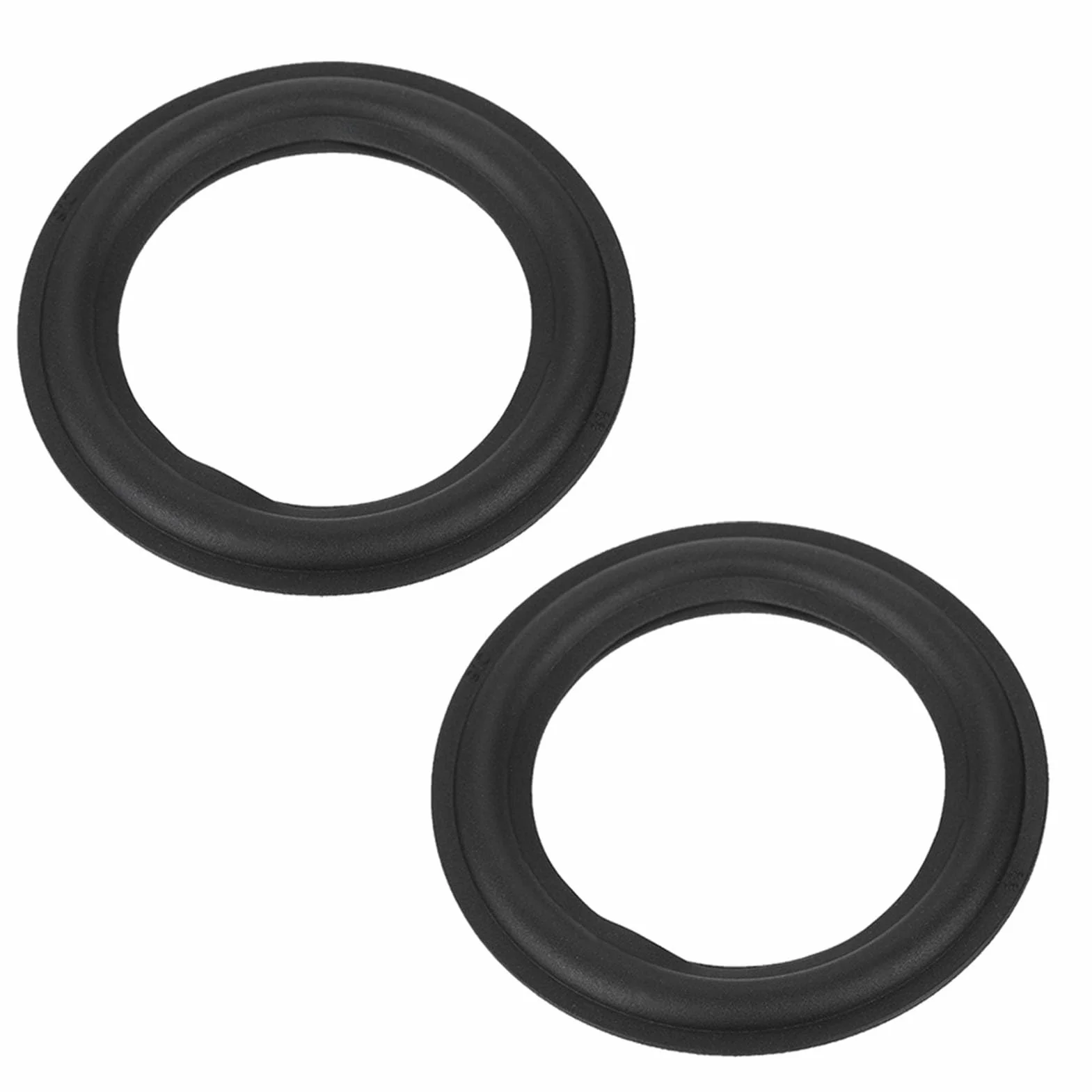 Membrana Riparazione Subwoofer 4 Pollici Bordo Gomma Altoparlante 2 Pezzi Nero Hi Fi Woofer