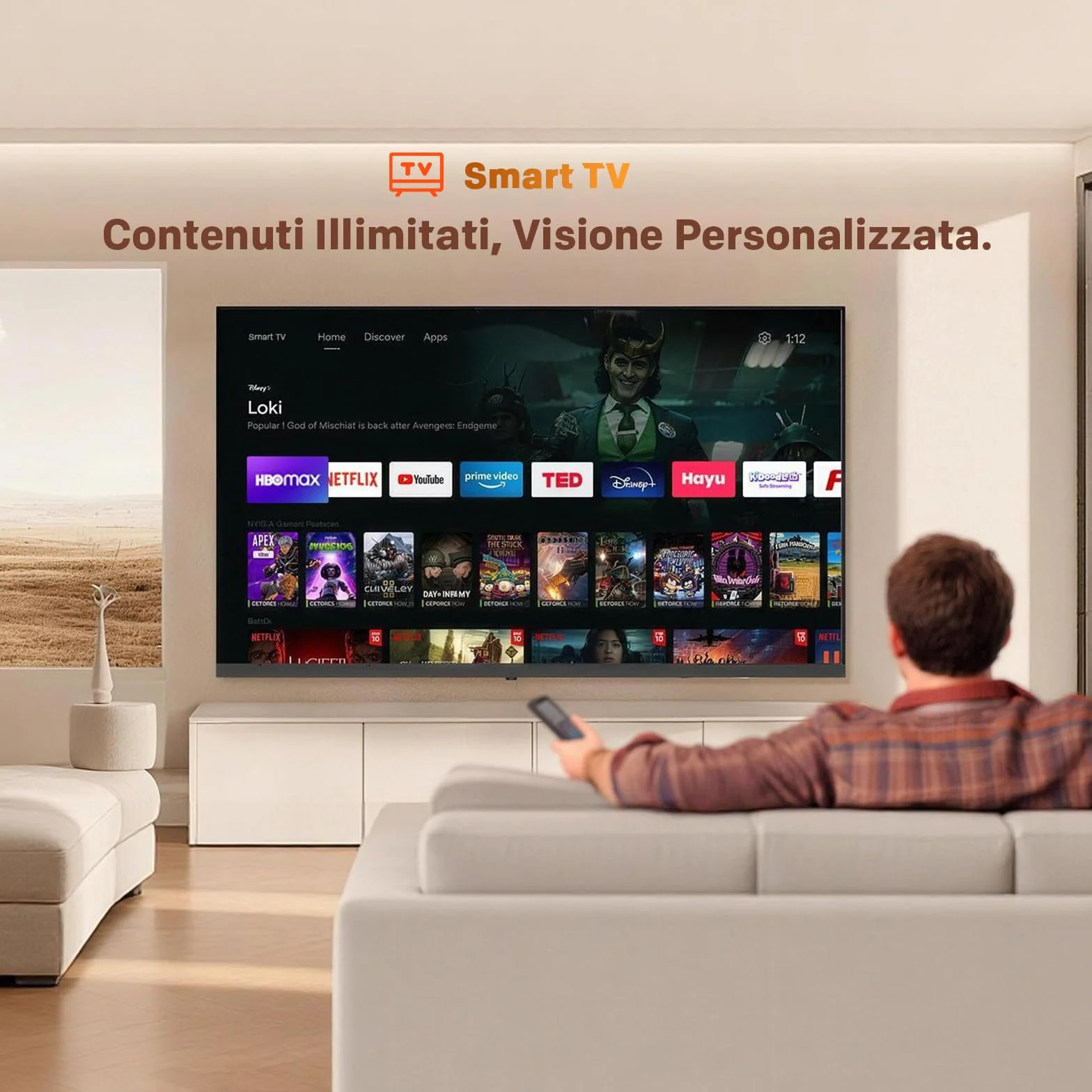 Coocaa 40 Pollici Smart TV QLED Full HD HDR 10 Dolby Audio 1.5GB RAM DVB-T/T2/C/S/S2 CI+ HEVC Main10 40CTQH38Z