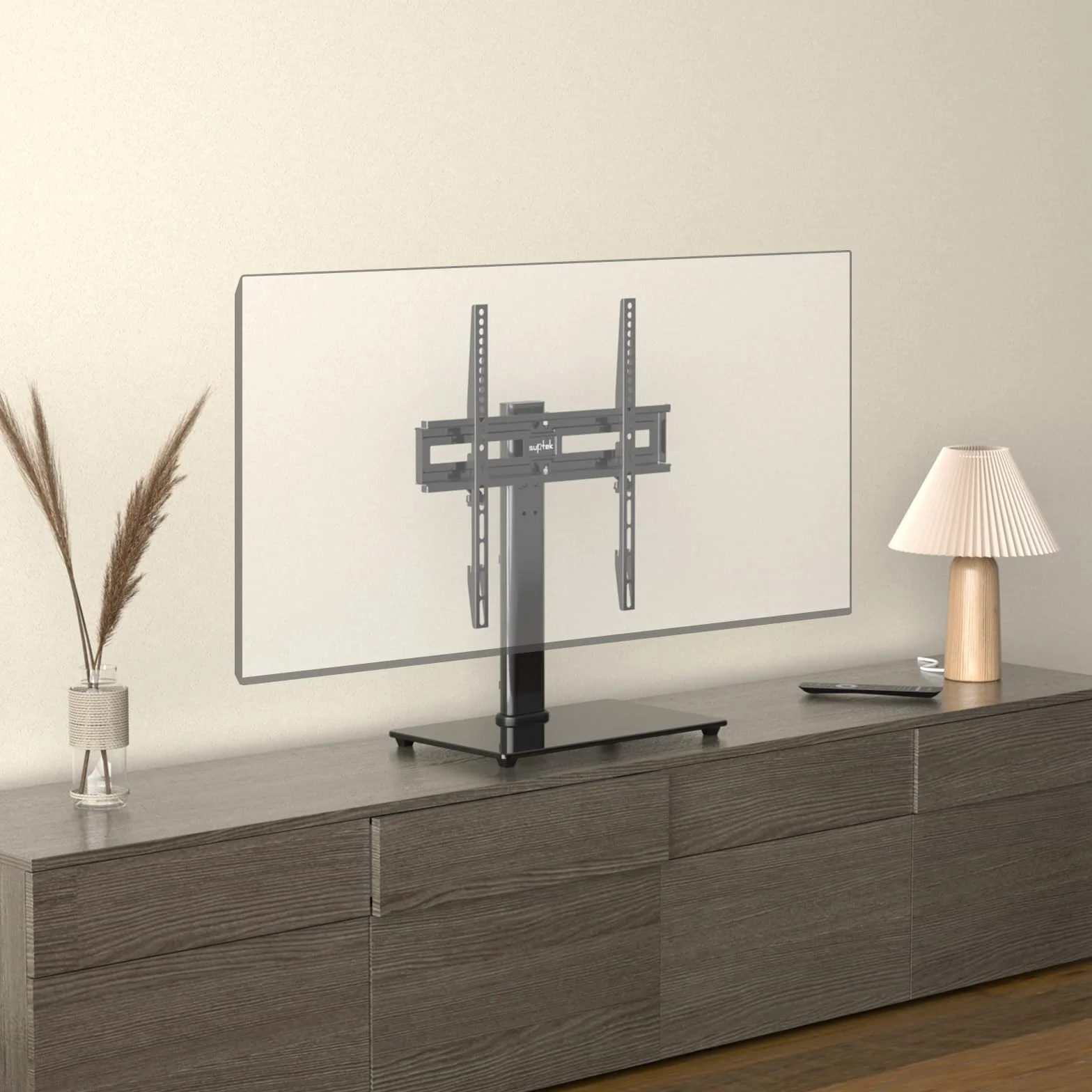 Suptek Supporto TV universale girevole da tavolo per schermi 26-55" 45kg VESA 400x400 mm TS202