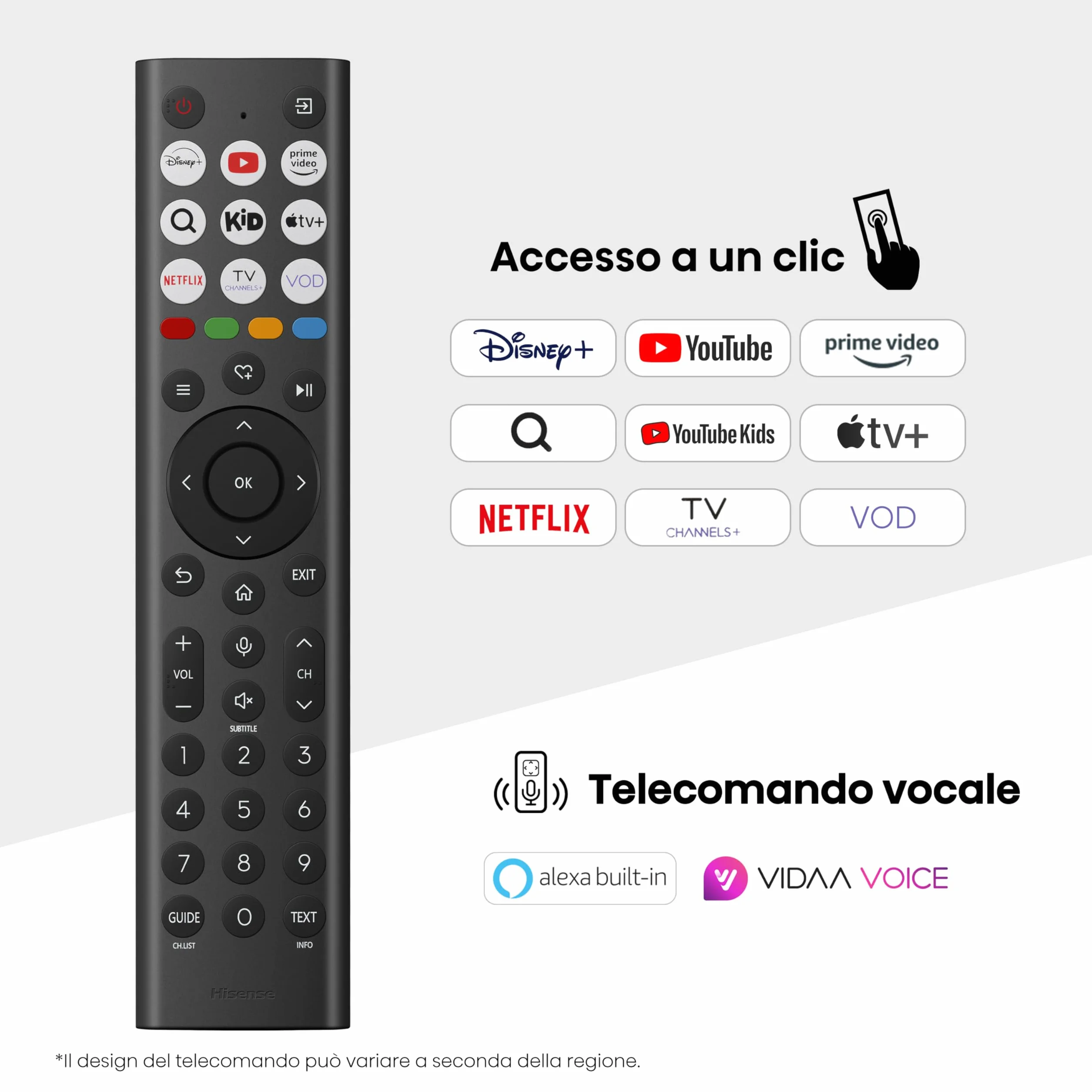 Hisense 55 cali Smart TV 4K Ultra HD 55E63QT VIDAA U8 Dolby Vision HDR10 Game Mode Plus Alexa