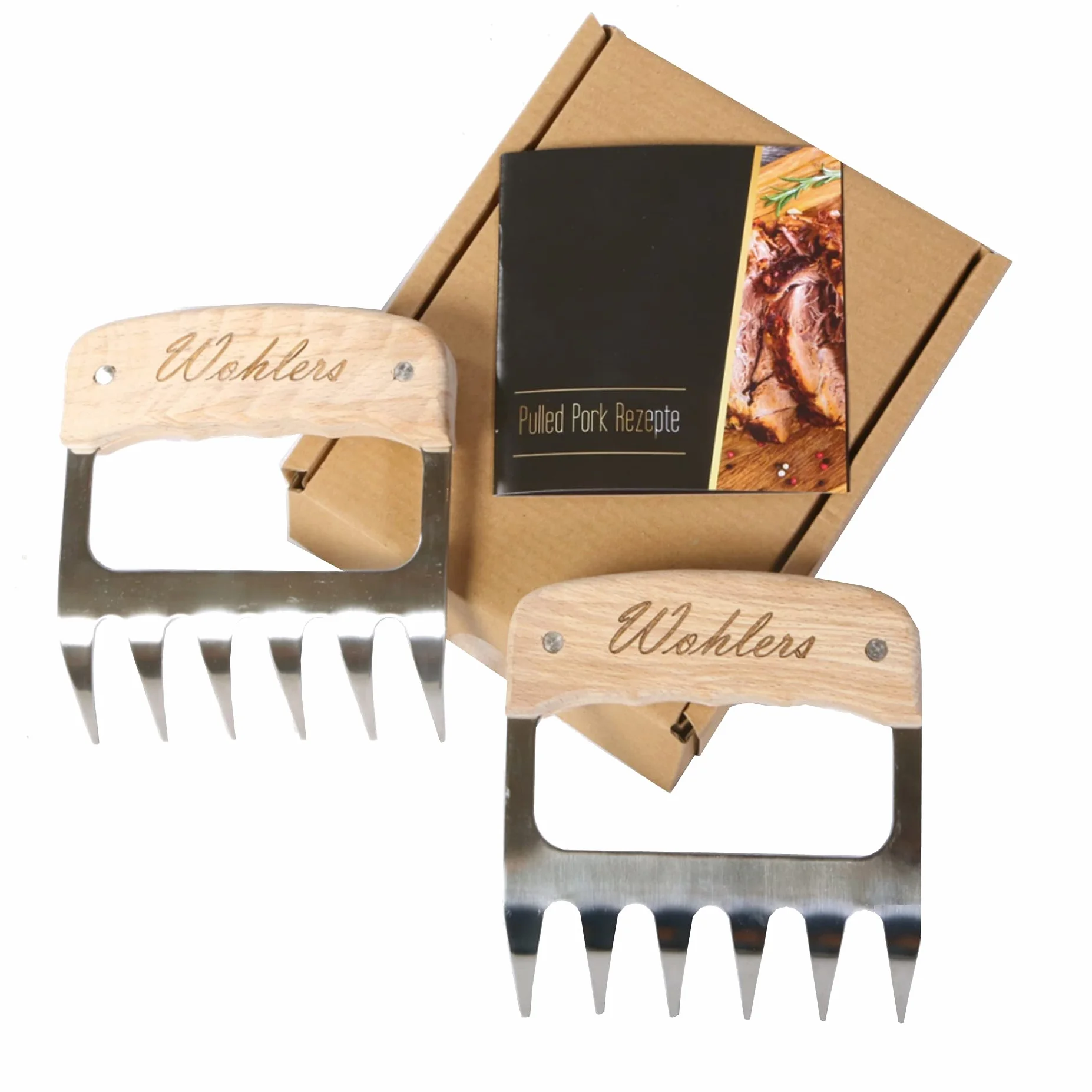 Pulled Pork artigli per triturare succosi e deliziosi barbecue – Acciaio inossidabile per carne carne – con gli artigli di carne per una grigliata indimenticabile