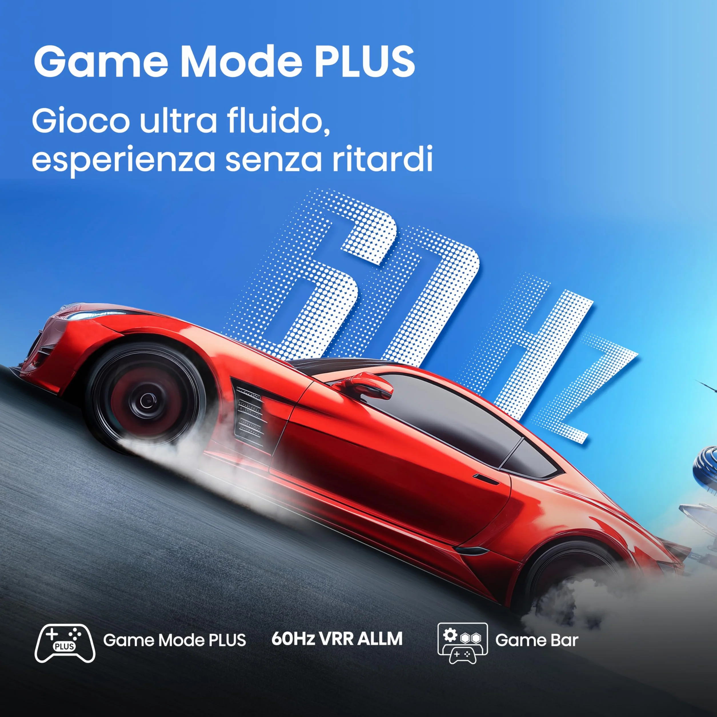 Hisense TV 43" QLED 4K 43E78Q Smart TV VIDAA U8 Dolby Vision HDR10+ Game Mode Plus Dolby Atmos 60Hz 2025