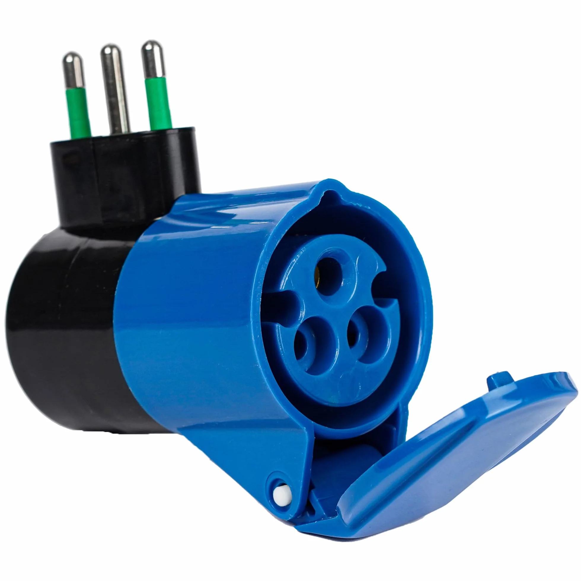 FANTON 78000-E Adattatore industriale, spina italiana 2P+T 16A, presa 2P+T 16A 200-250V 6h IP44