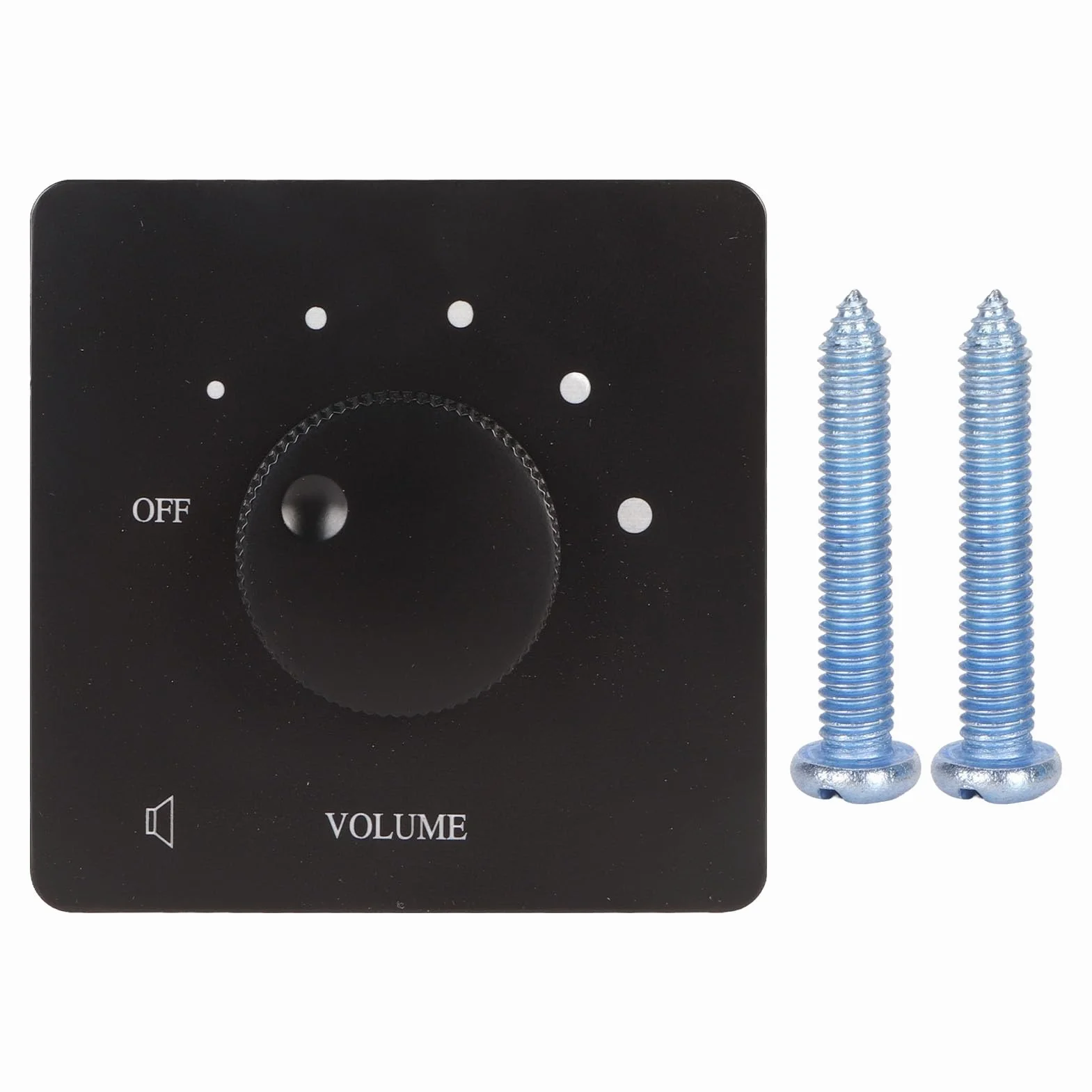 VBESTLIFE 50 W Controllo del Volume a Parete per Altoparlanti Domestici, Manopola di Sintonia a 5 Marce (BLACK)