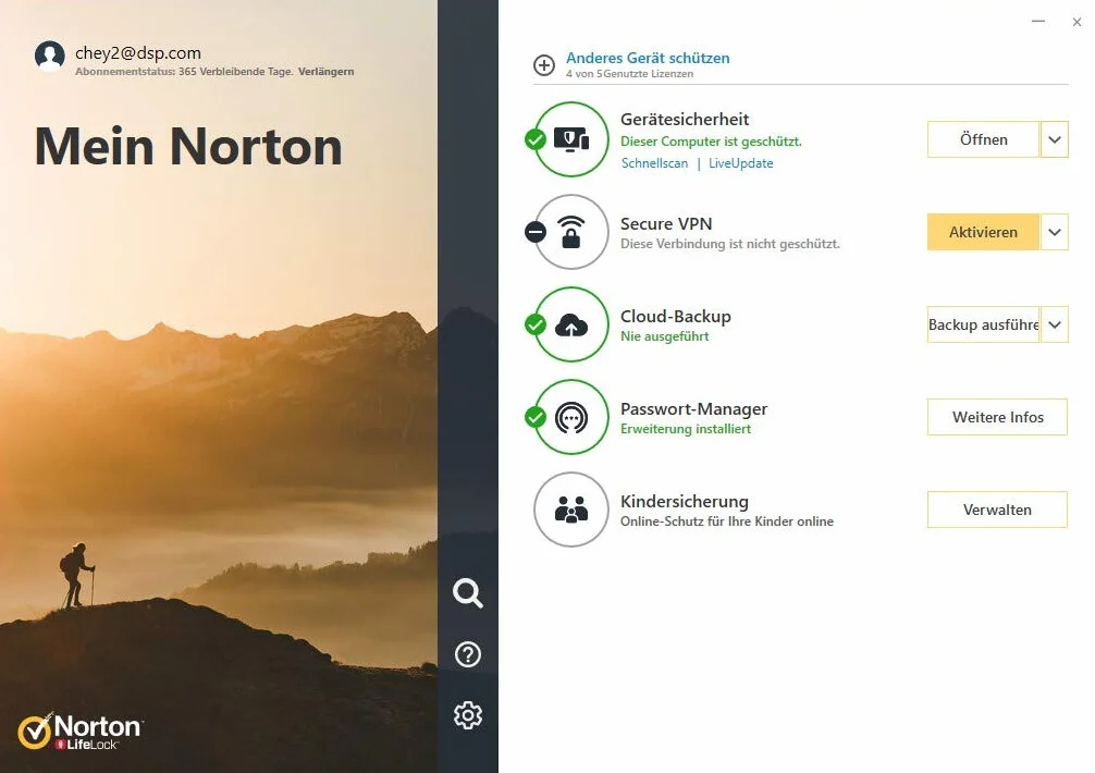 NORTON 360 Deluxe 3 dispositivi 1 anno 25 GB