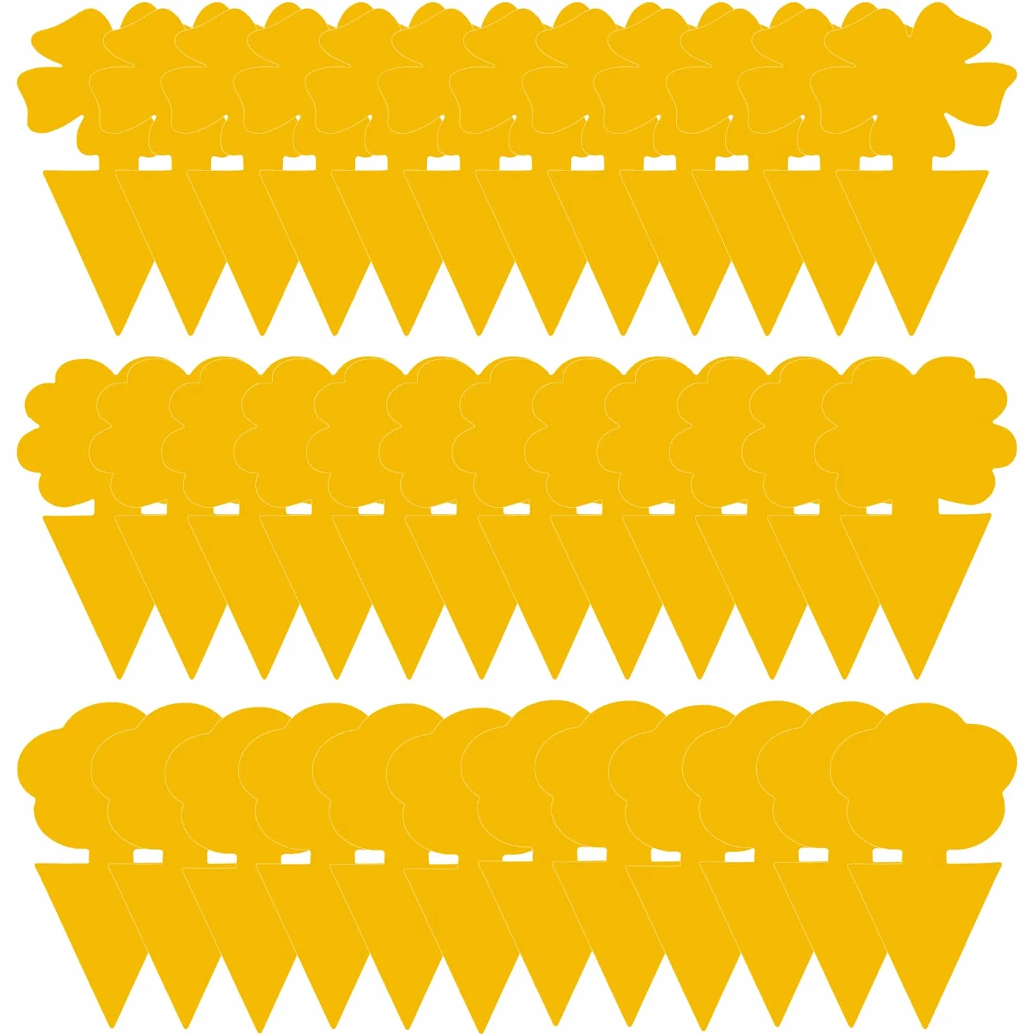 Trappola per Mosche Moscerini (36 Pezzi), Trappola per Mosche Adesivi Gialli, Per Insetti Volanti Contro i parassiti, afidi,moscerini della frutta, Giallo, Categoria di fiori