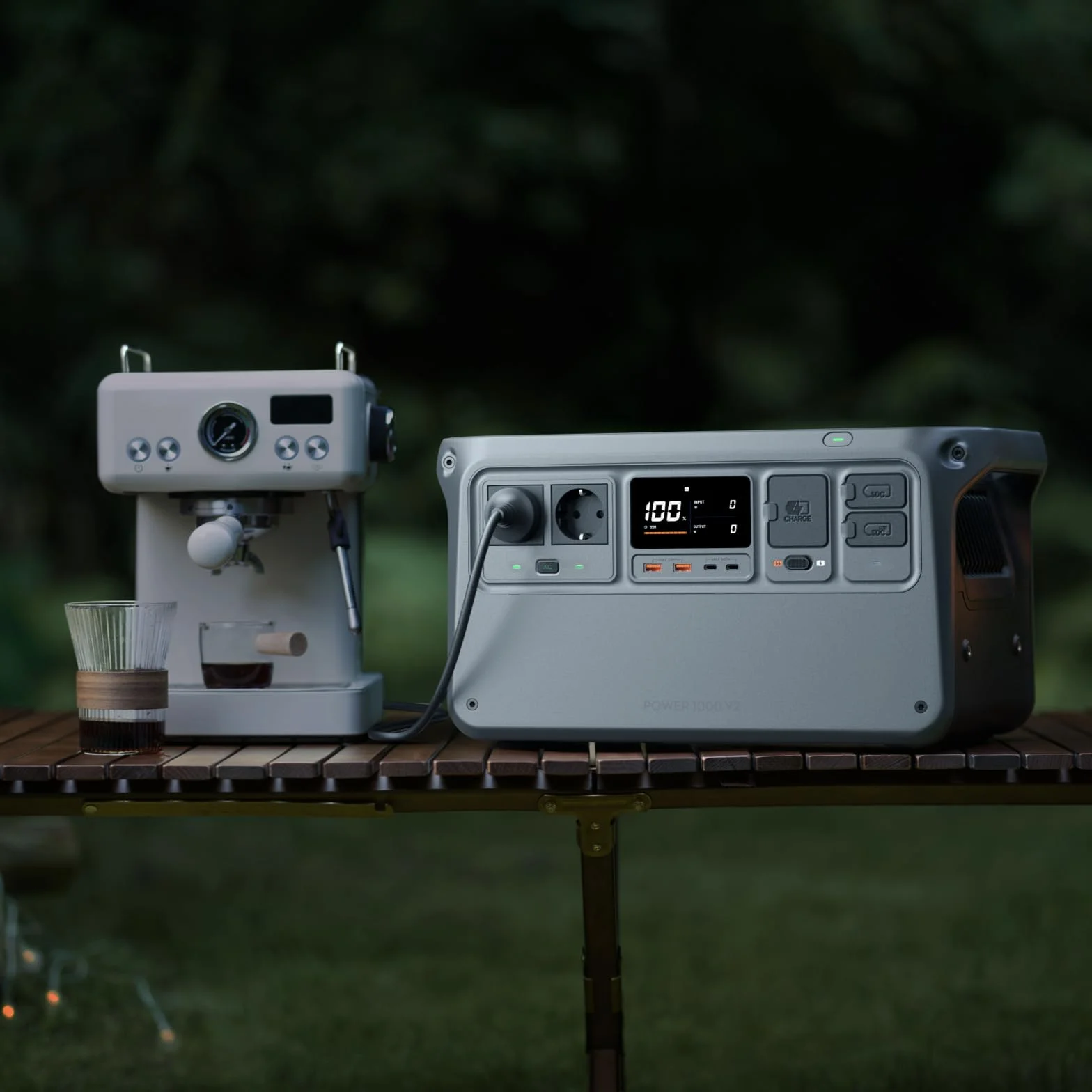 DJI Power 1000 V2 generatore di corrente portatile, centrale elettrica portatile, batteria LFP da 1024 Wh, uscita stabile da 2600 W, ricarica 0-80% in 37 min,power station per casa, camper off-grid