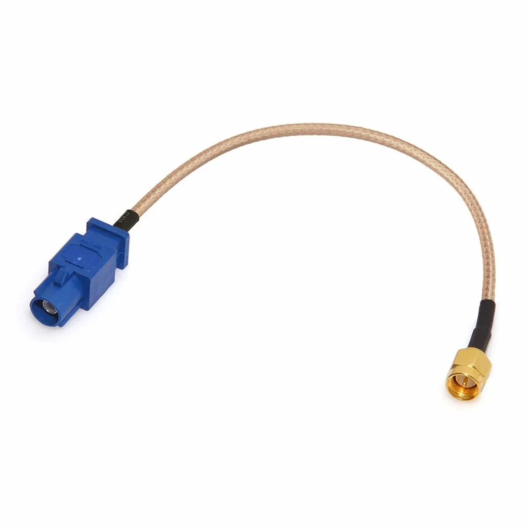 Bingfu Cavo Adattatore Antenna GPS SMA Maschio a Fakra C Maschio 15cm Blu per Auto SUV Camion