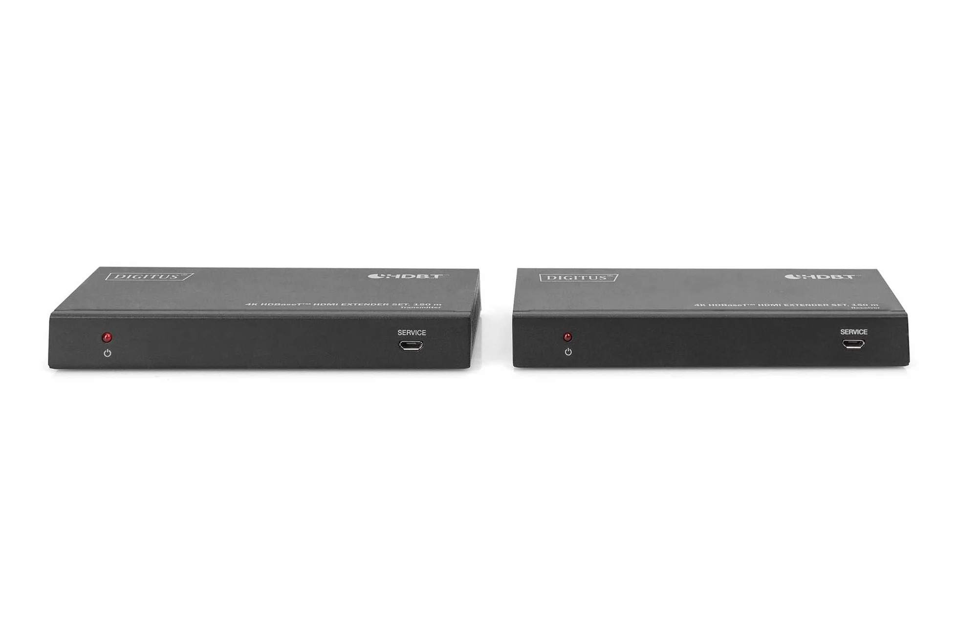 DIGITUS DS-55508 Estensore HDMI HDBaseT UHD 4K/60 Hz 120 m LAN Set Trasmettitore Ricevitore IR RS232 HDCP 2.2