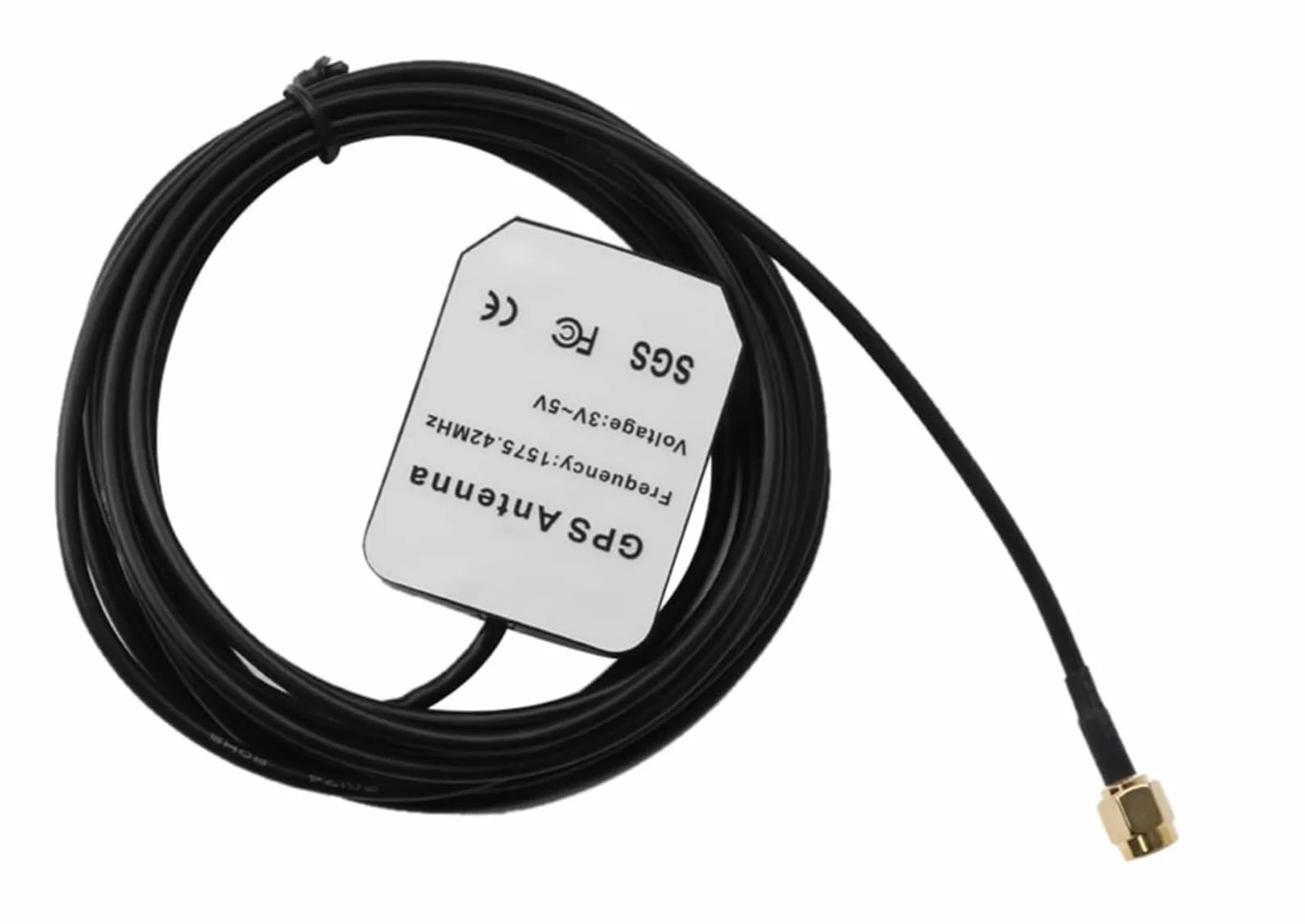 Antenna GPS Attiva per Auto 3 Metri 28dB SMA RG178 Base Magnetica