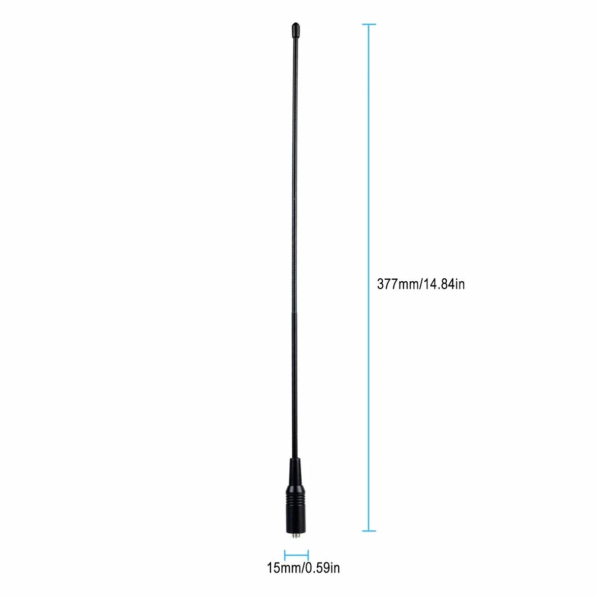Retevis RT-771 Antenna Telescopica Flessibile SMA-F Doppia Banda 136-174 400-480MHz per Ricetrasmettitore Palmare