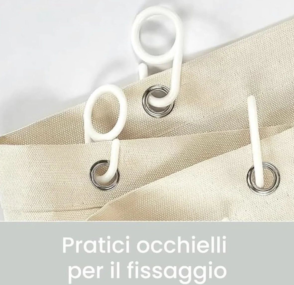 Tenda a Caduta Verticale Esterno Balcone Impermeabile Ombreggiante Anti UV Tinta Unita 290x290 cm Beige