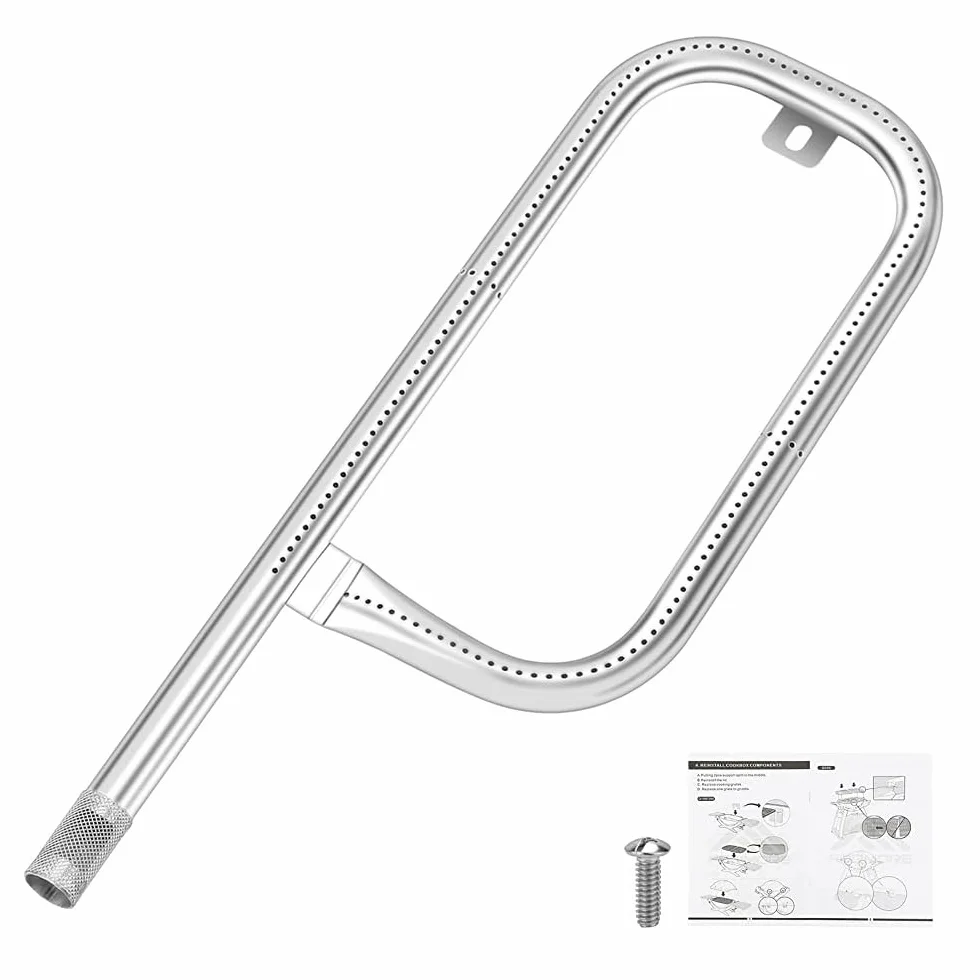 Denmay 60040 43.2CM Grill Burner Tube Sostituzione per Weber Q100, Q120, Burner Pipe Tube per Weber Q1000, Q1200 Gas Grills