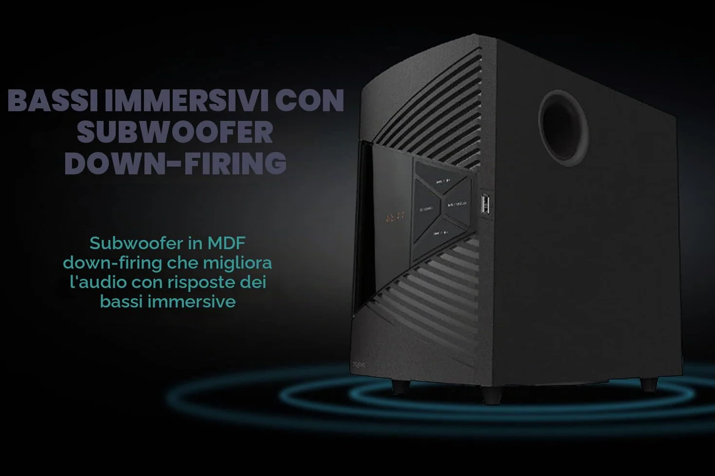CREATIVE SBS E2500 Sistema di altoparlanti Bluetooth 2.1 con subwoofer per computer TV