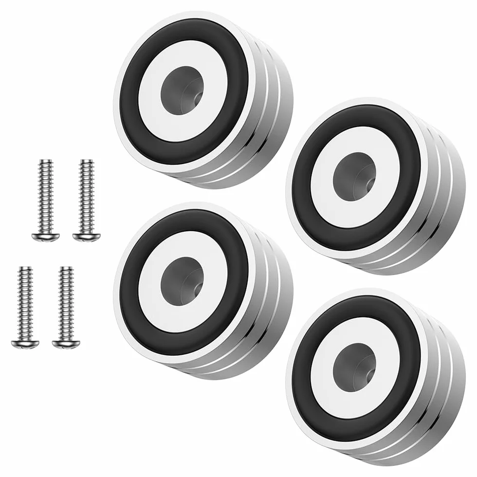 Tertullus 4 piedini HiFi in alluminio 40 mm × 20 mm Silver ammortizzatore vibrazioni per giradischi subwoofer