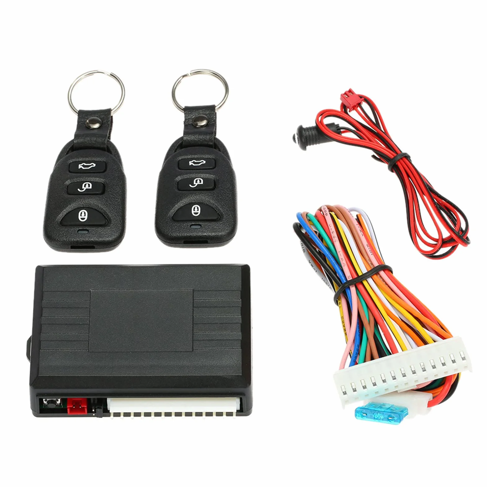 Shkalacar Blocco centralizzato kit di custodia telecomando centrale universale sistema ingresso senza chiave con serratura porta auto pulsante sblocco bagagliaio