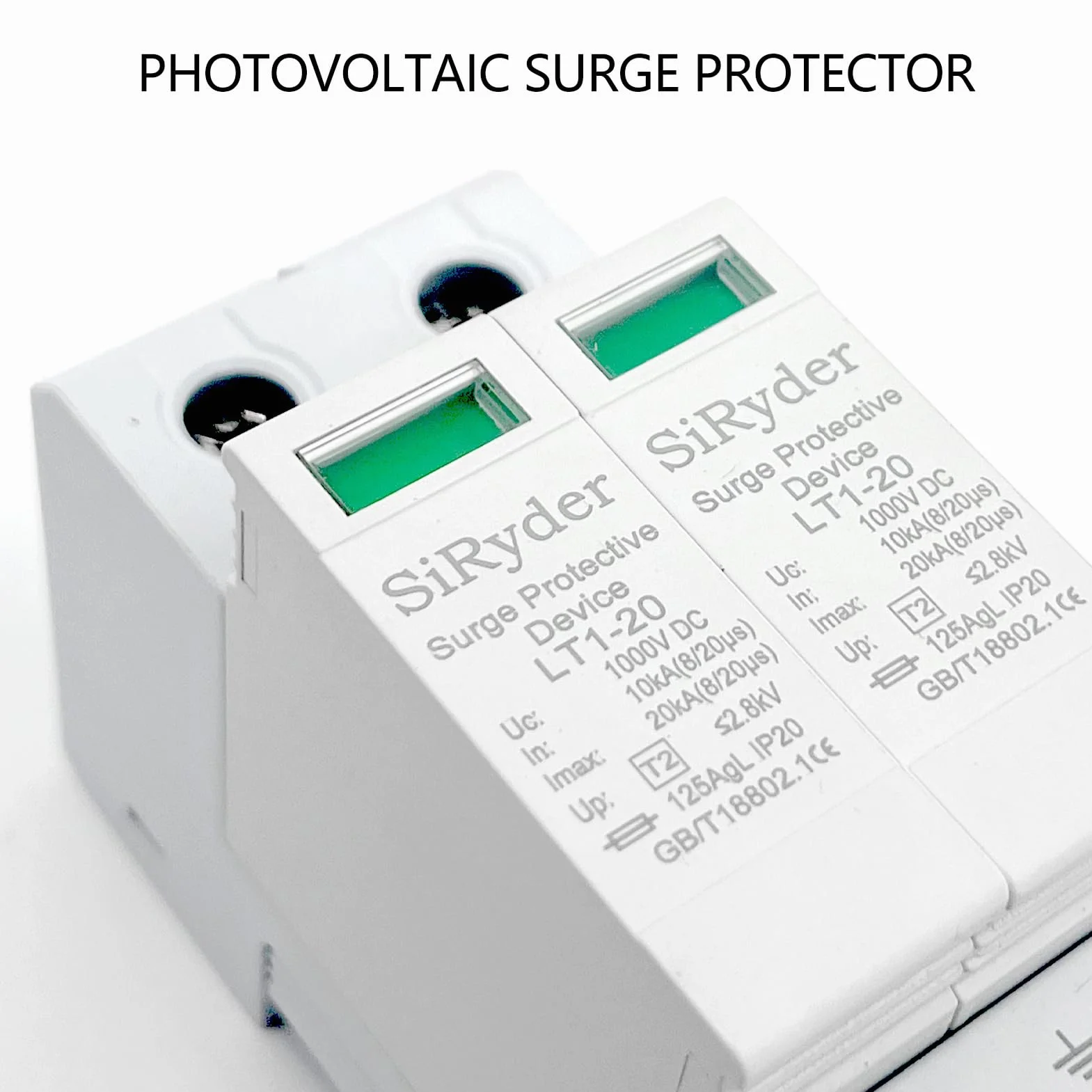 Scaricatore di Sovratensione 220V DC1000V 2P 10KA~20KA Fotovoltaico Protettore di Fulmini Bassa Tensione