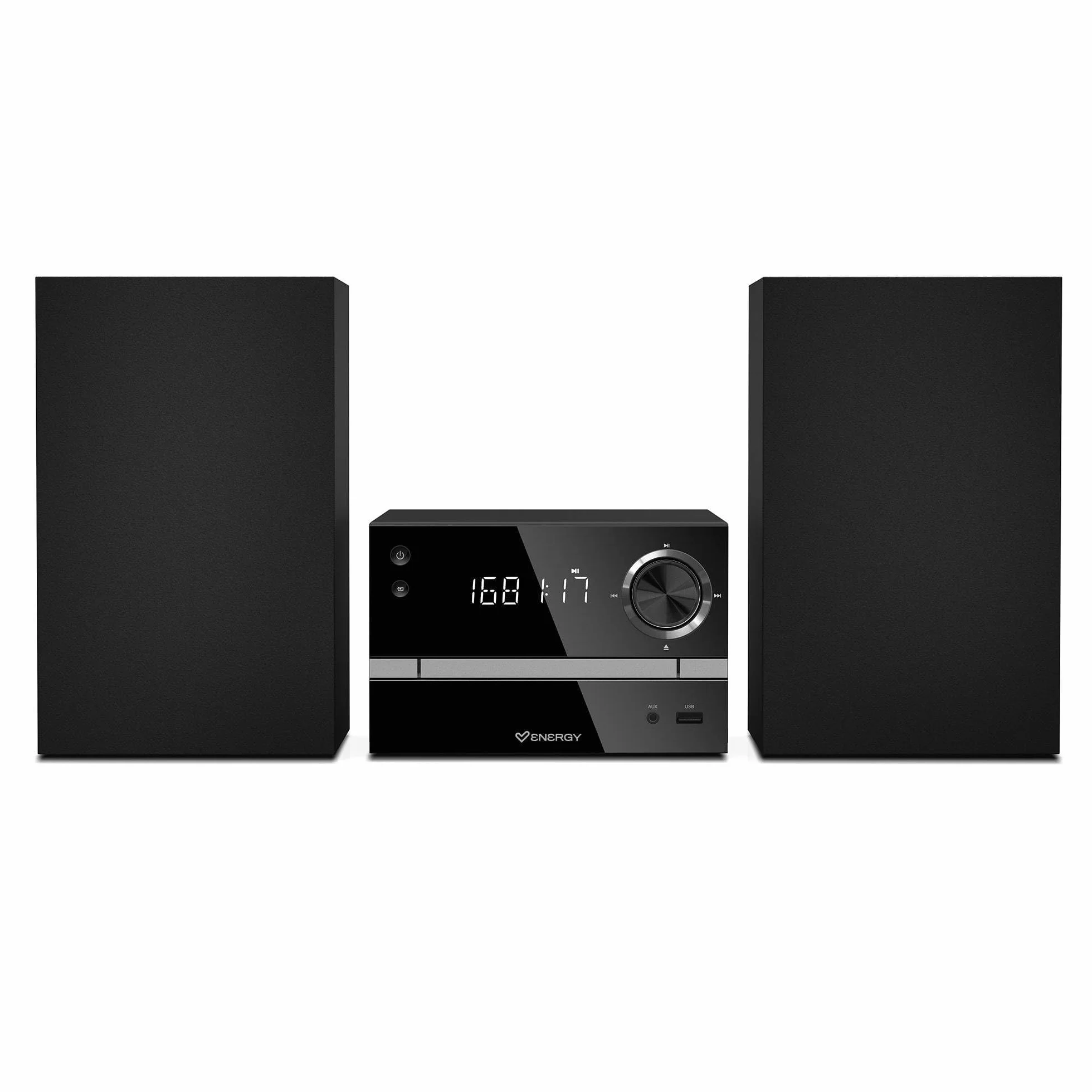 Energy Sistema 7 Micro Hi Fi 30W Impianto Stereo Bluetooth Lettore CD USB MP3 Radio FM System Home Speaker Modulari Bass Jack 3.5mm Wireless 2.0 Full Range