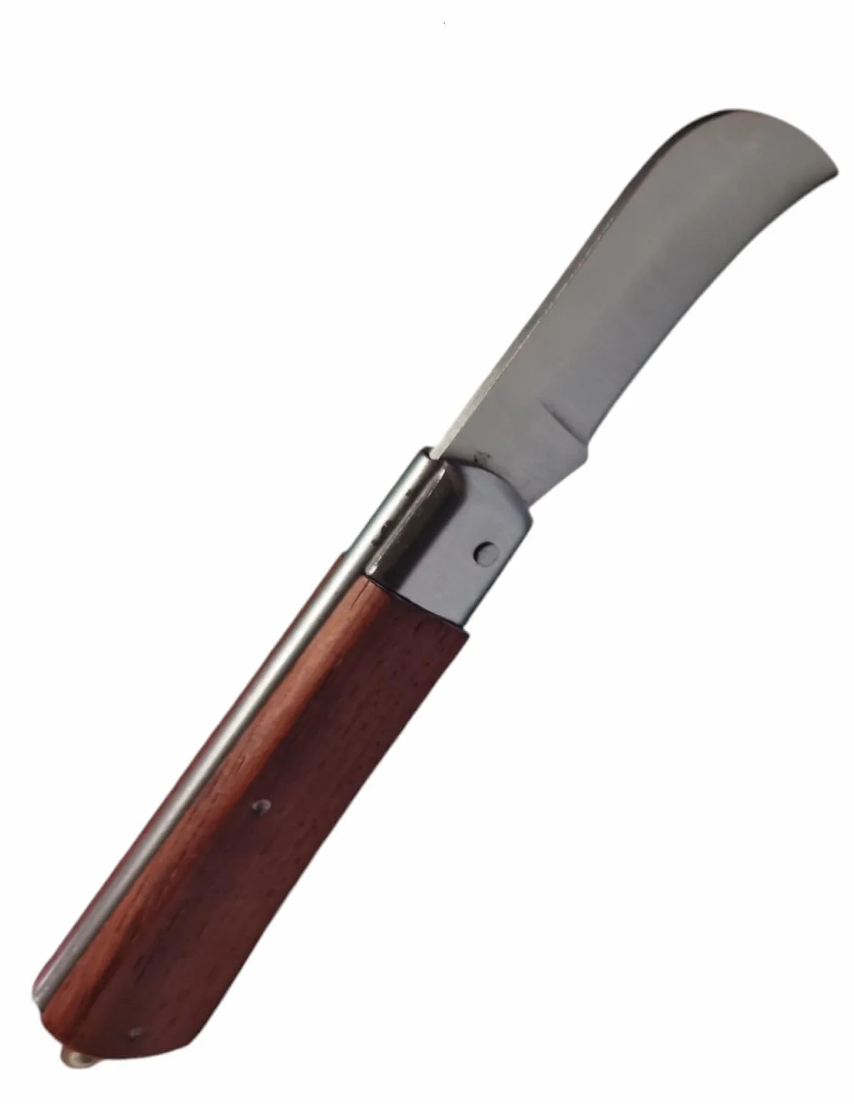 Coltello da Innesto Pieghevole per Giardinaggio con Lama in Acciaio Inox Affilata | Manico Ergonomico in Legno | Strumento da Potatura e Cura Piante | Tascabile, Compatto, Professionale