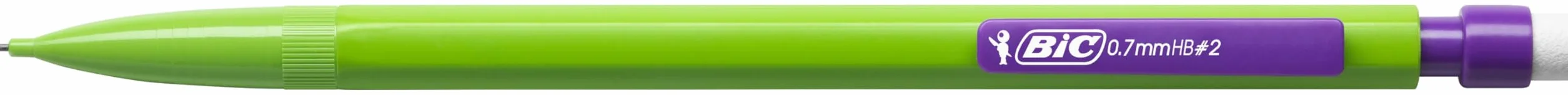 BIC Matic Fun Matite Grafite HB a Scatto con Gomma, Confezione da 12, Cancelleria