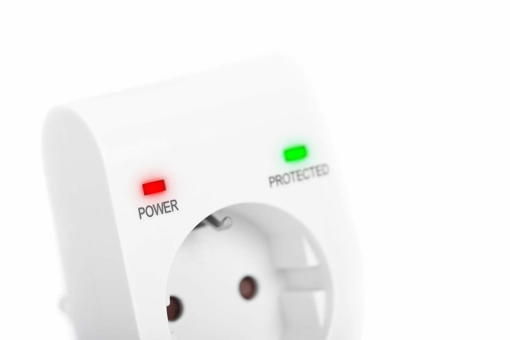 DIGITUS DN-95400 Adattatore protezione sovratensioni 2 pezzi 16A 230V 3500W Bianco