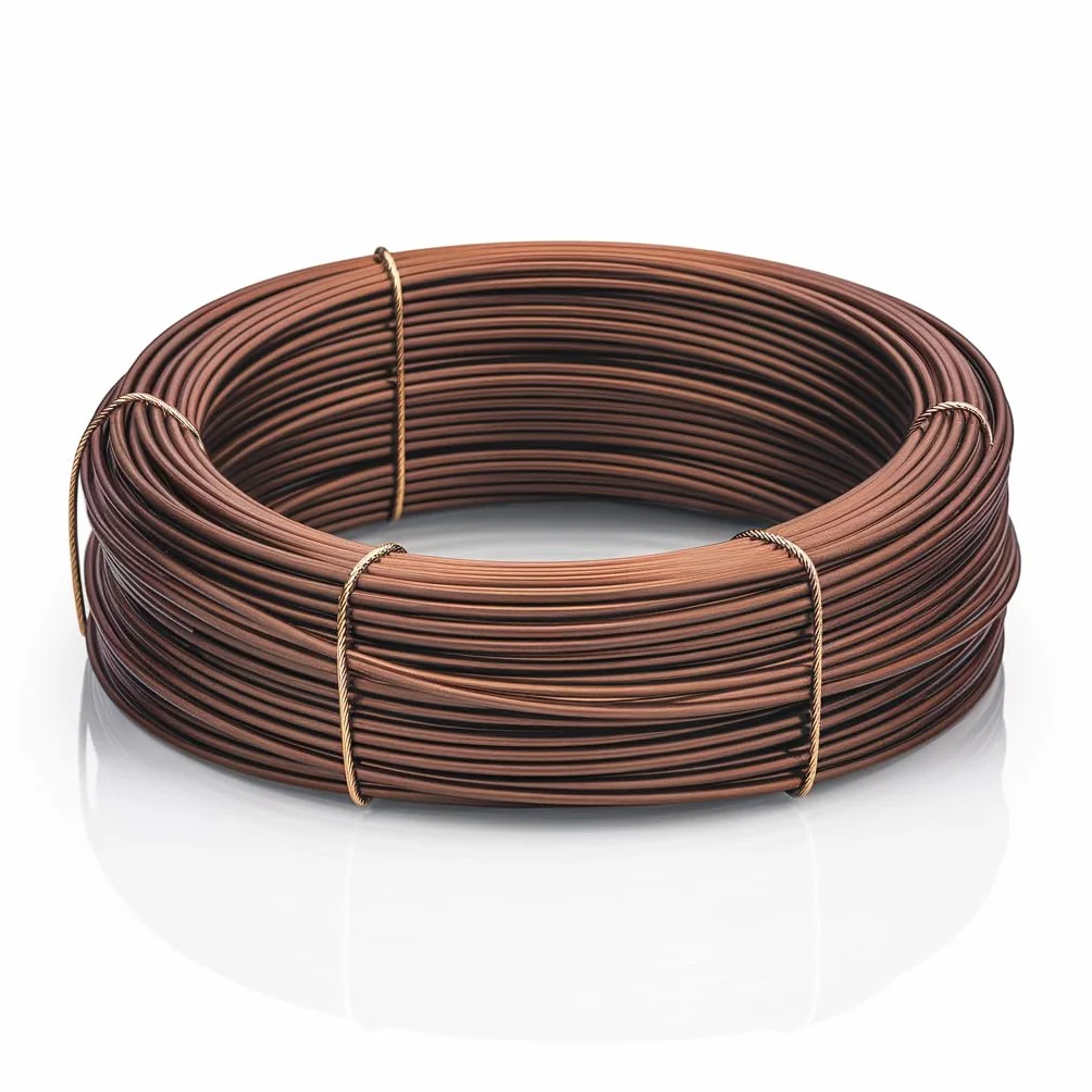 ULISSE® BonsaiPro Aluminium Optima - Filo per Bonsai Brunito - Modellabile e Resistente - Vari Diametri - 500g - per Modellare e Correggere la Forma dei Rami - Attrezzi Bonsai Professionali (5,5 mm)