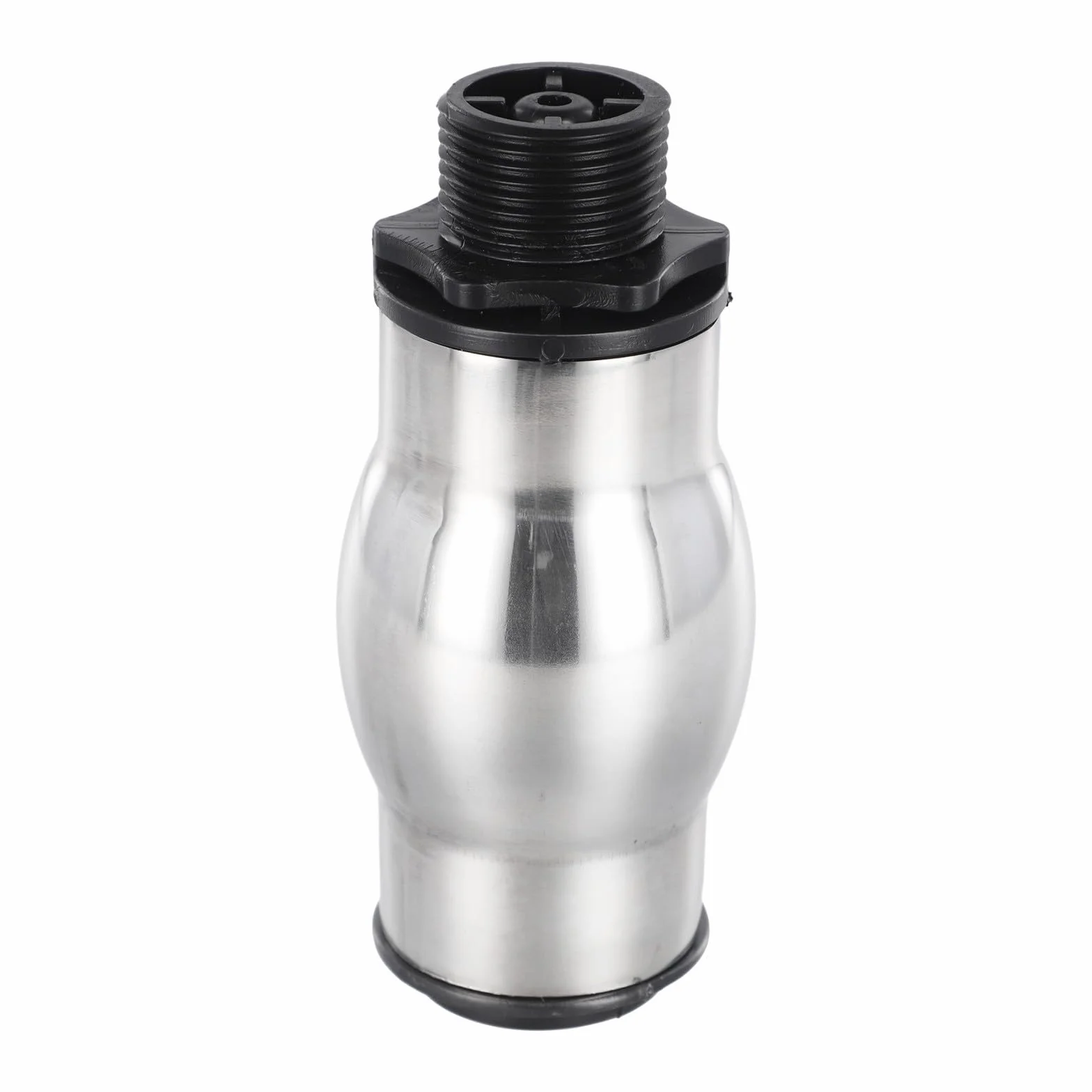 Ugello a fontana in acciaio per stagni da giardino, spray a colonna a bolle, accessorio per esterni, pompa per laghetto e decorazione per piscina, nero