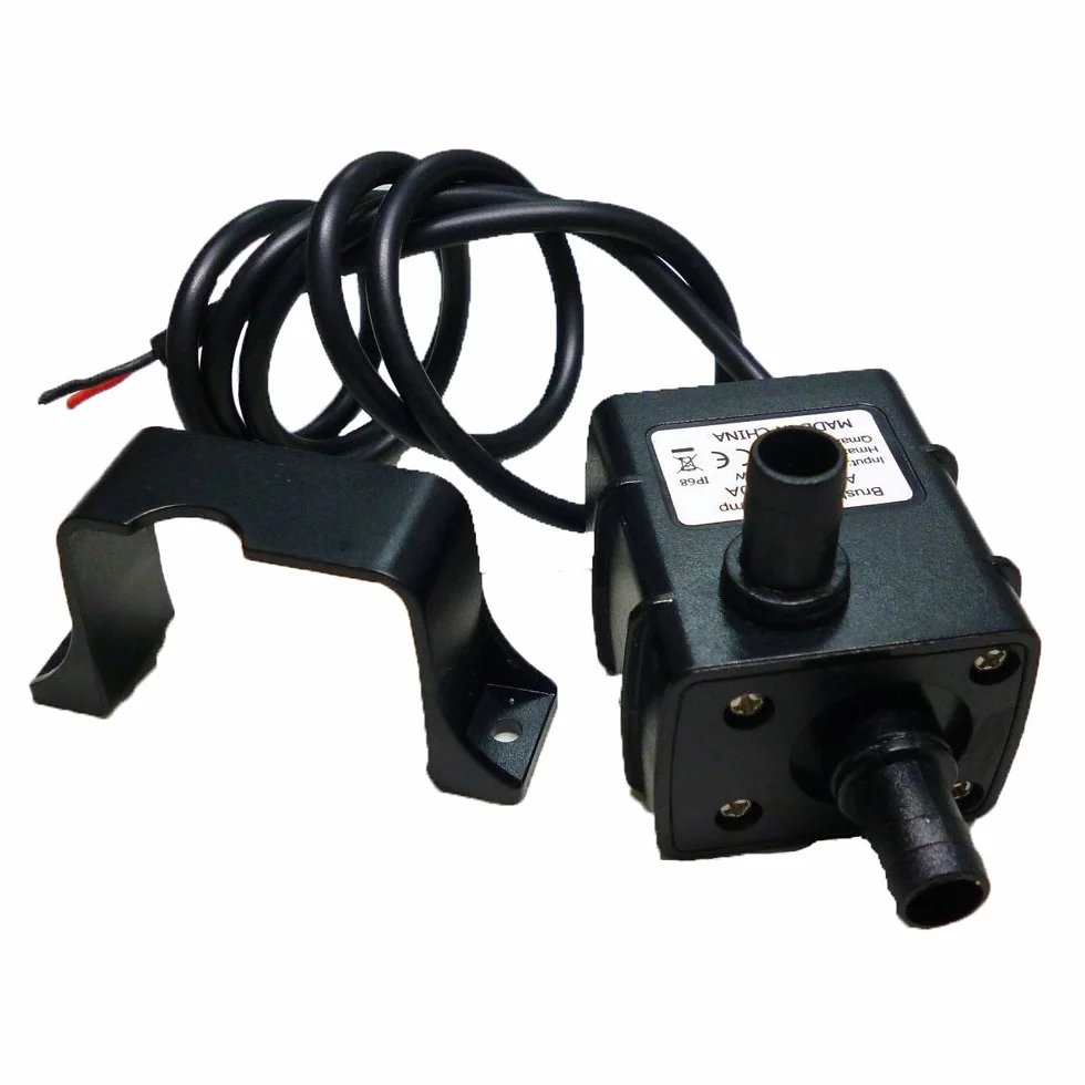 Anself Ultra-Silenzioso Mini DC12V Micro Pompa Acqua Olio Impermeabile Sommergibile Fontana Acquario di Circolazione 240L / H 5W Ascensore 3 Metri 0 - 100