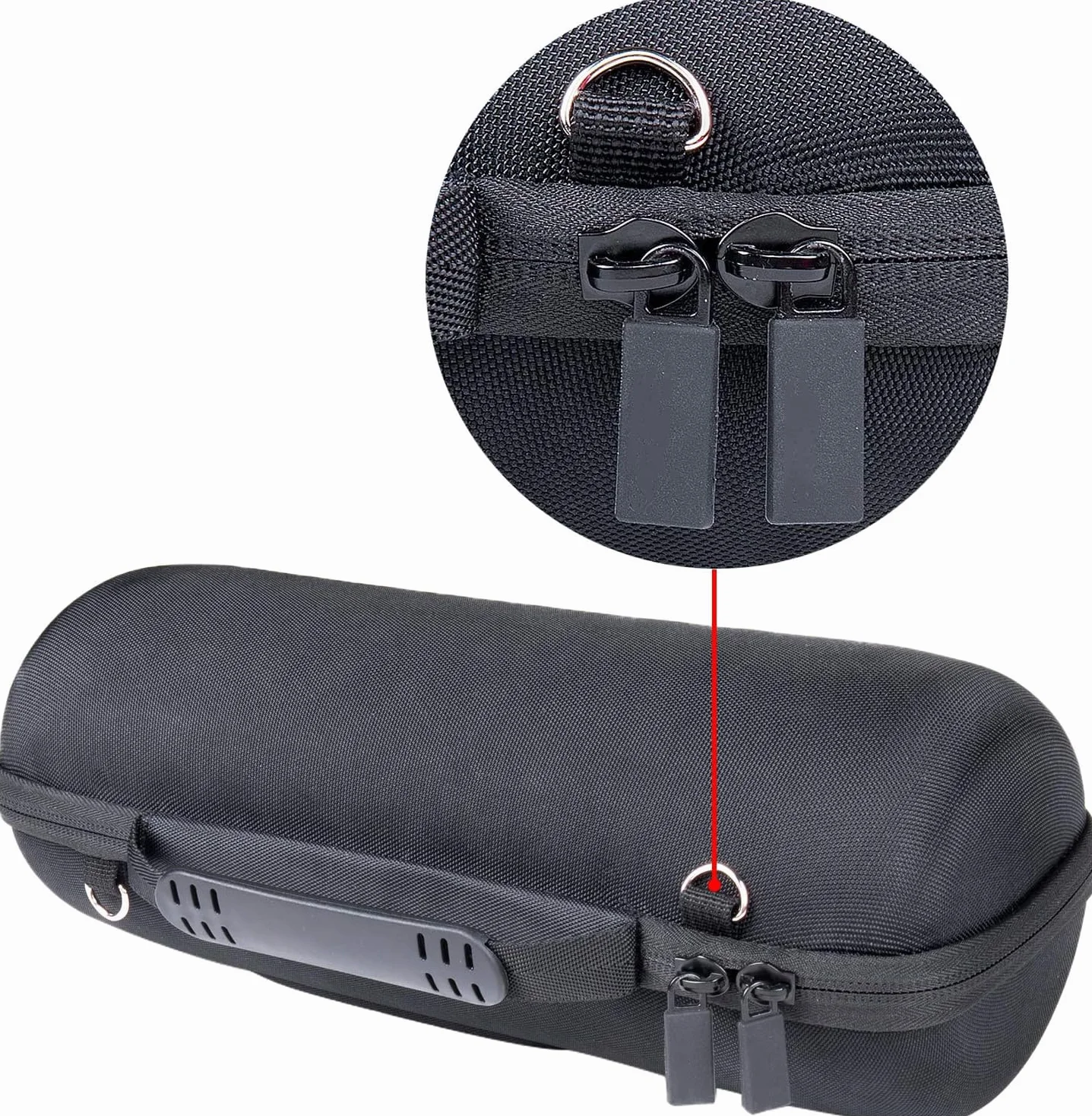 co2CREA Custodia Dura Viaggio per JBL Charge 4 / JBL Charge 5 Speaker Bluetooth Portatile (Nero)