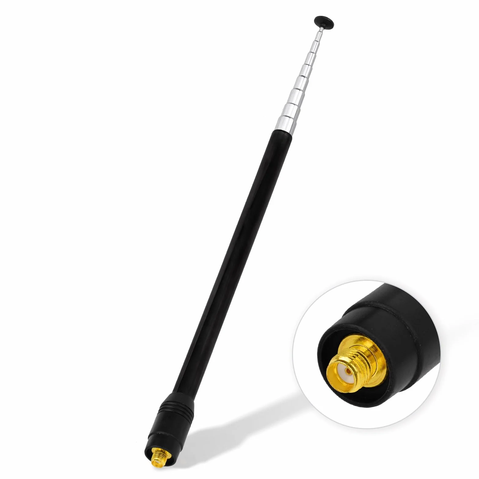 Eightwood Walkie Talkie Antenna Dual Band 144/430 MHz SMA Telescopica per Baofeng UV-82 UV-5R RT Quansheng