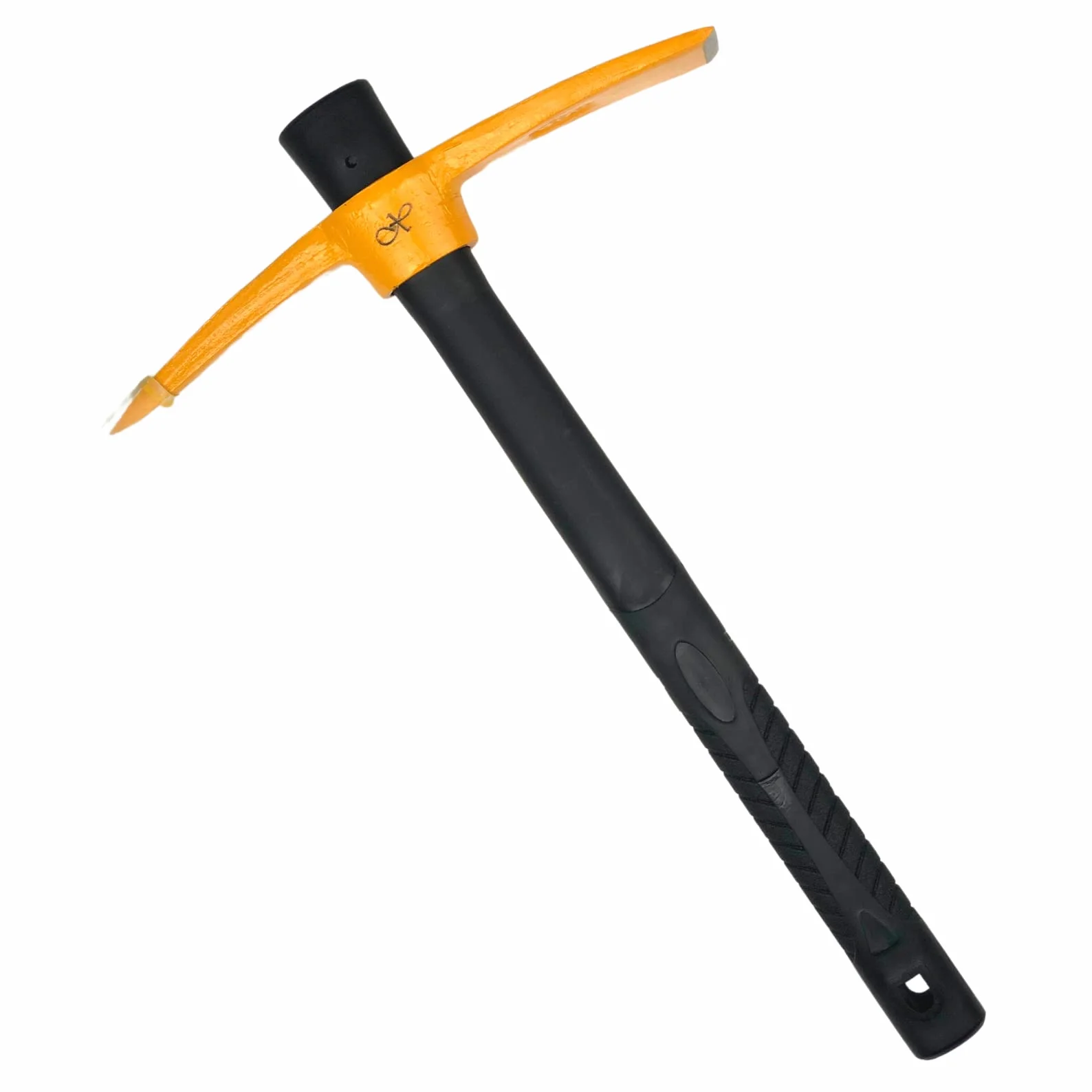 Xforst Piccone da Scavo - Martellina con Manico in Fibra di Vetro Resistente. Piccone Compatto per Giardino, Campeggio o Rilevamento Metalli, con Testa in Acciaio Forgiato. Modello X-PF45.