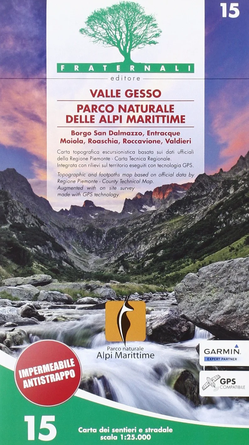 Carta n. 15 Valle Gesso Parco Naturale delle Alpi Marittime