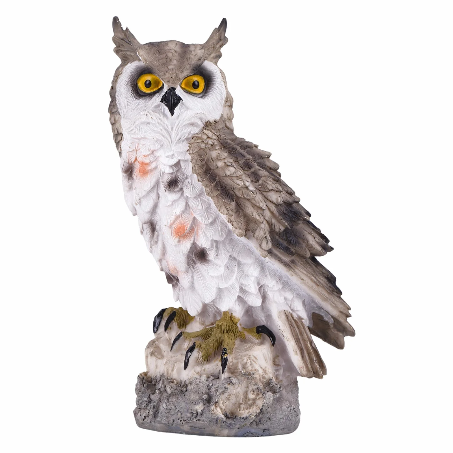 TAIYOU Simpatica statua di gufo statuette di gufo decorazione da giardino scultura ornamento regali per gli amanti dei gufi piccoli oggetti decorativi in resina figure di animali per giardino esterno