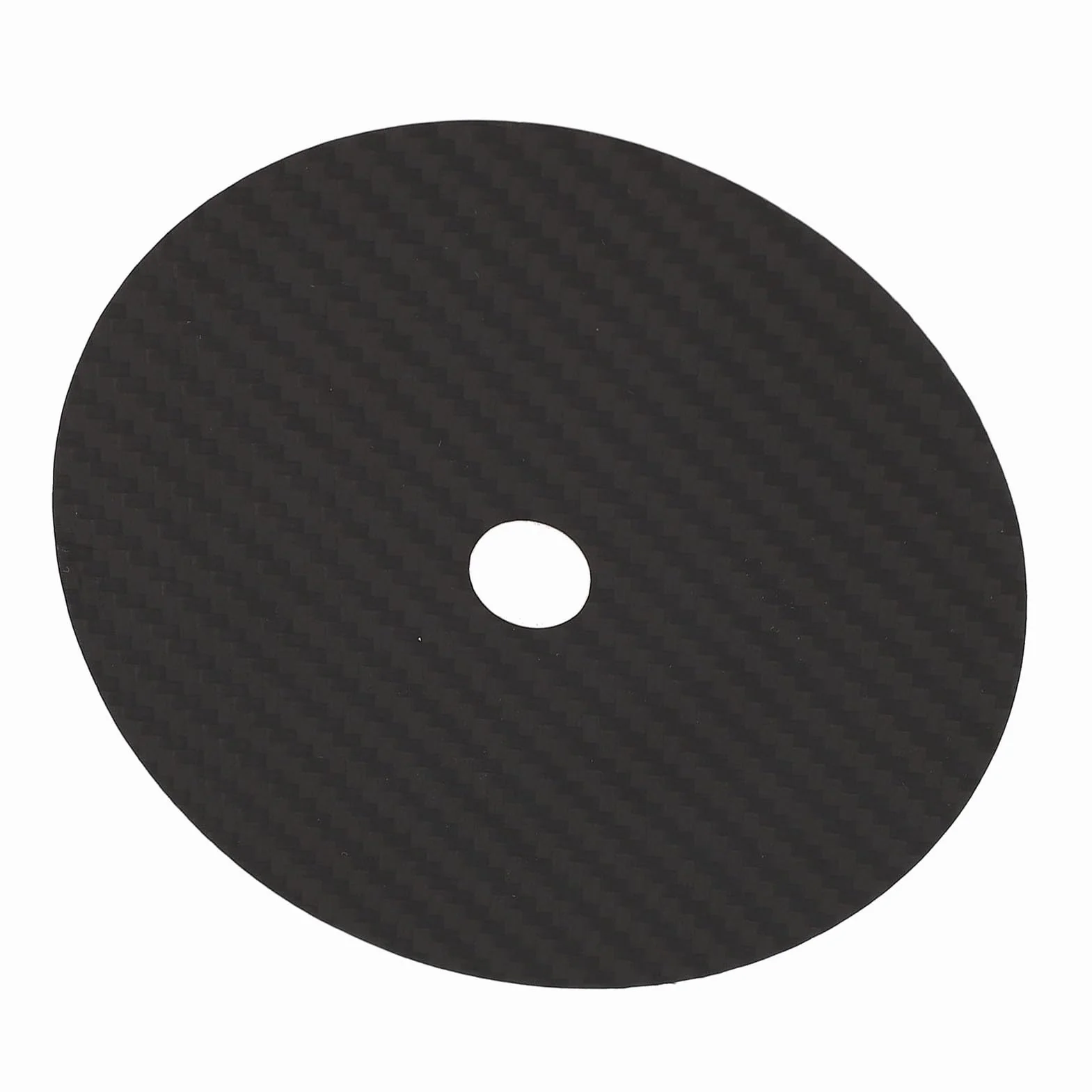 Stabilizzatore CD in Fibra di Carbonio 0,2 Mm con Assorbimento Vibrazioni Tappetino HIFI per Lettore CD Nero