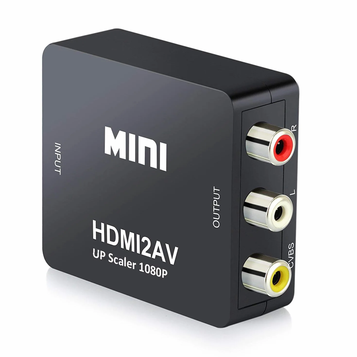 Convertitore HDMI a RCA, Adattatore HDMI a RCA, Supporta PAL/NTSC con USB per Xbox 360/One, PS3, PS4, Lettore Blu-ray, Android TV Box, Fire Stick, Roku