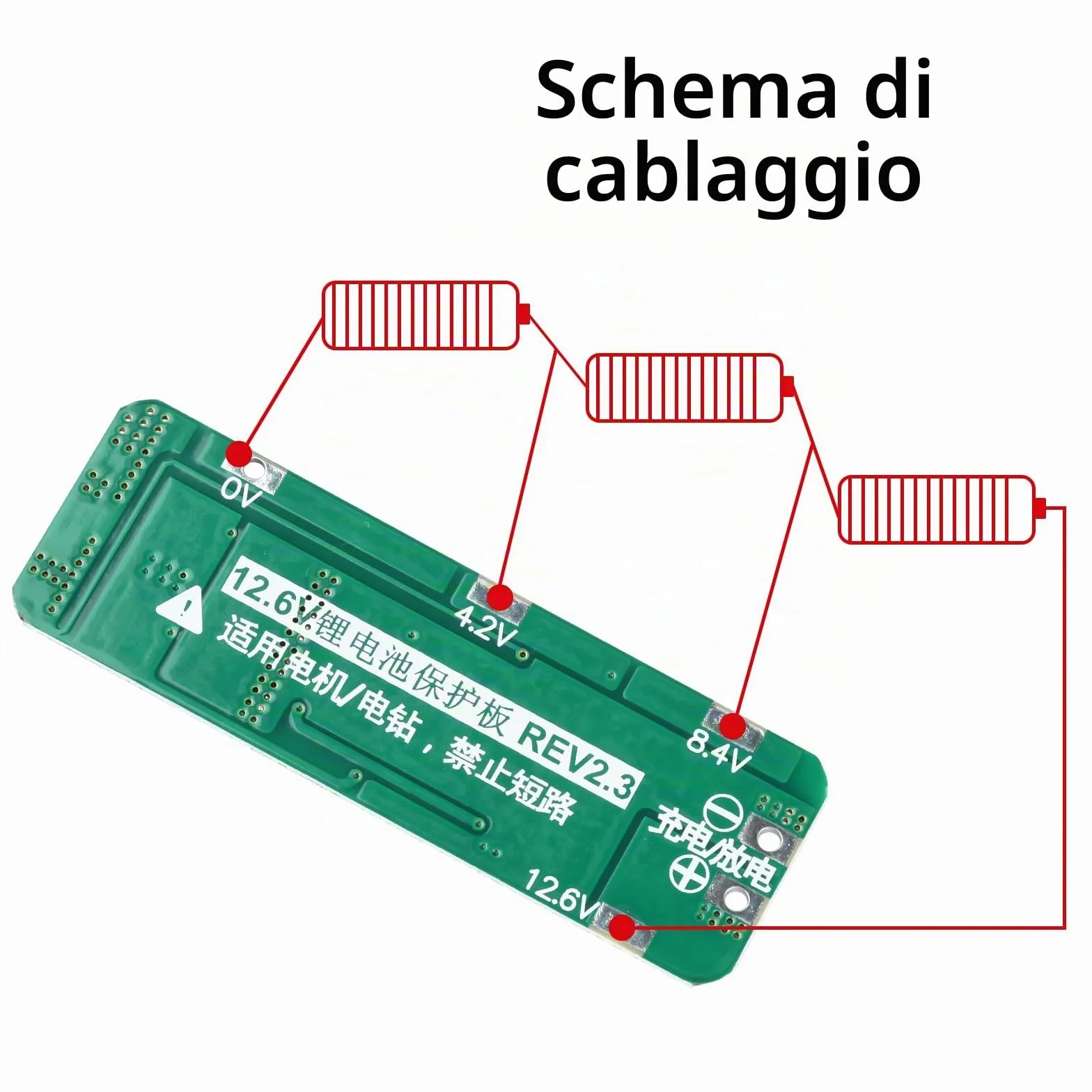 Aideepen BMS 3S 20A Li-ion Batteria al Litio Scheda Caricatore PCB 12.6 V Modulo Cellulare Protezione
