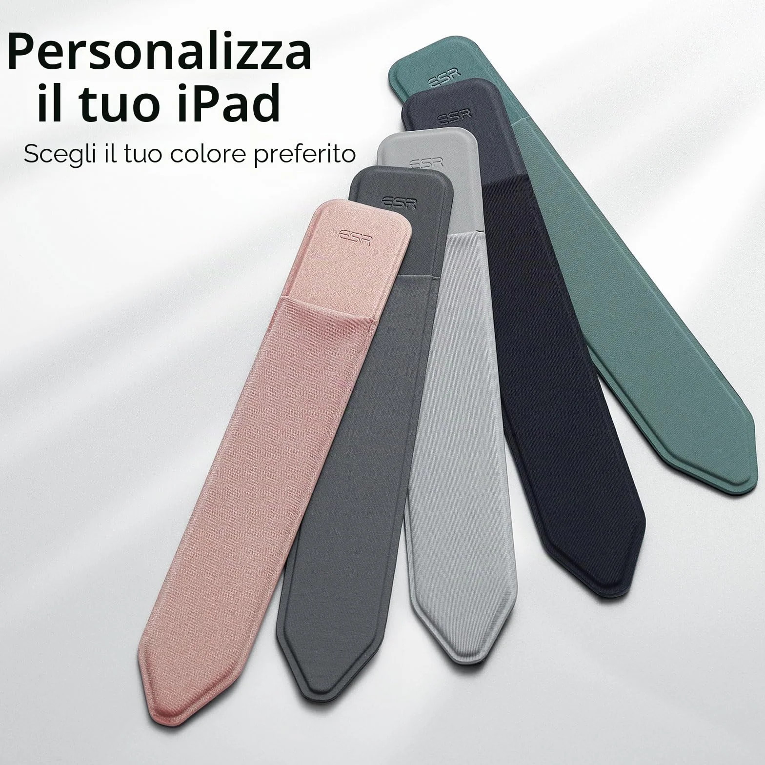 ESR Cover per Apple Pencil 1° e 2° Generazione, Tasca Protettiva Elastica, Manica Adesiva per Penna Capacitiva - Nero