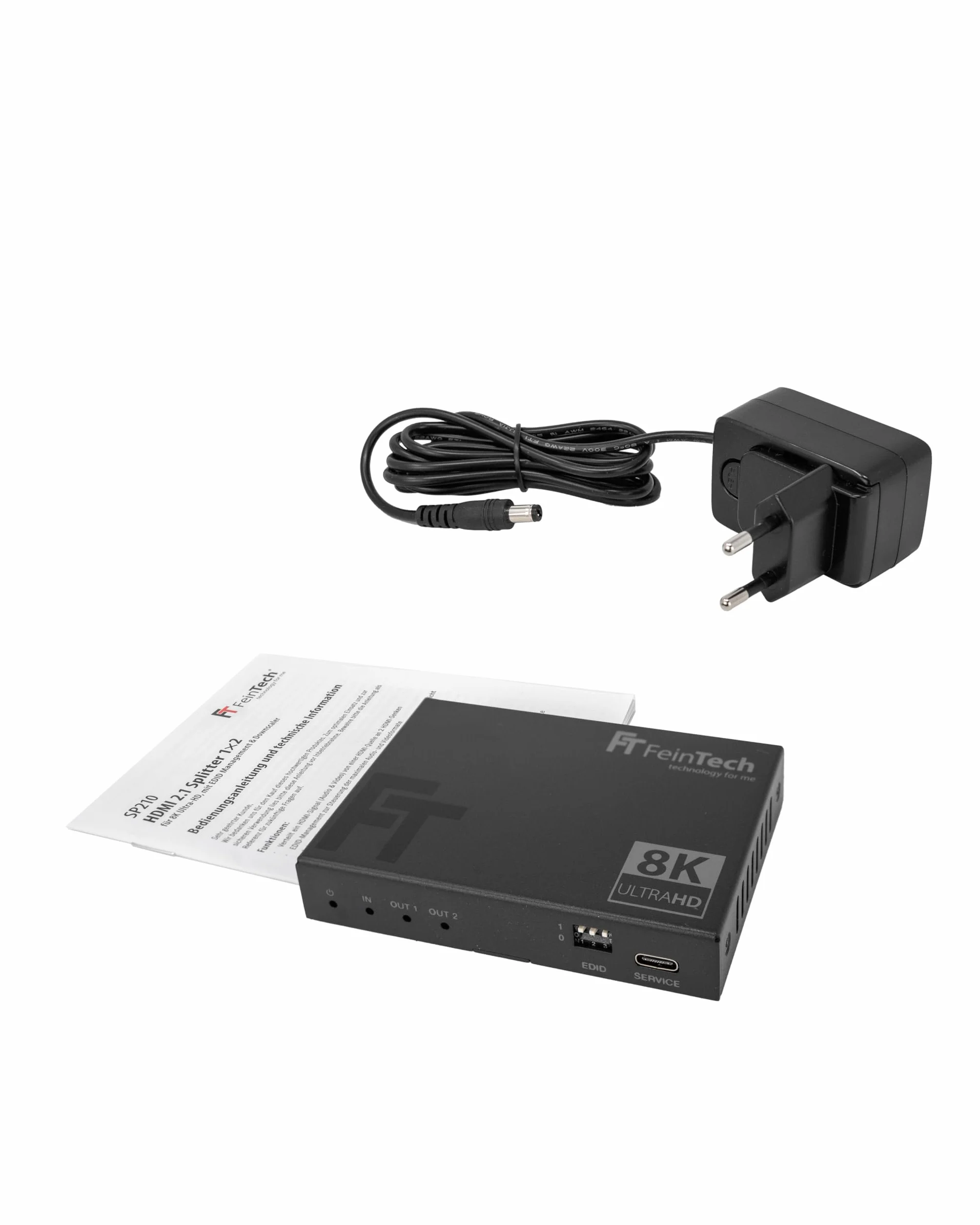 FeinTech HDMI 2.1 Splitter 4K 120Hz 8K Downscaler SP210