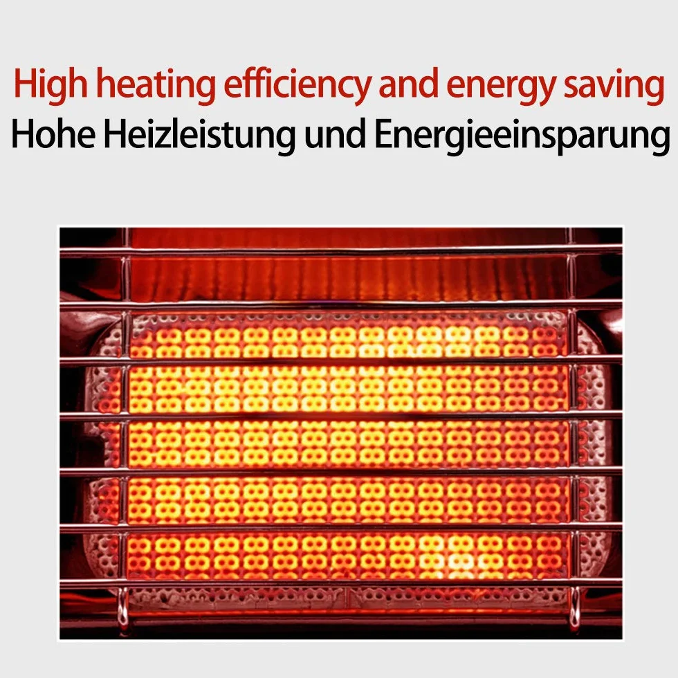 Yinleader Stufa a gas in ceramica 1,3 kW nero per esterni
