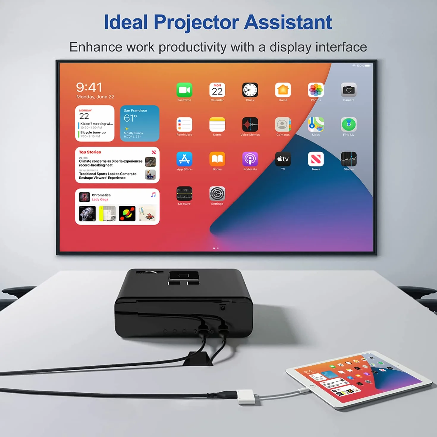 Apple Adattatore da Lightning a HDMI, Convertitore Audio Video Digitale AV MFi 1080P per iPhone iPad iPod a TV